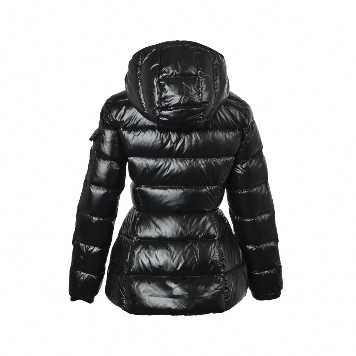 Glossy Hooded Puffer Jacket