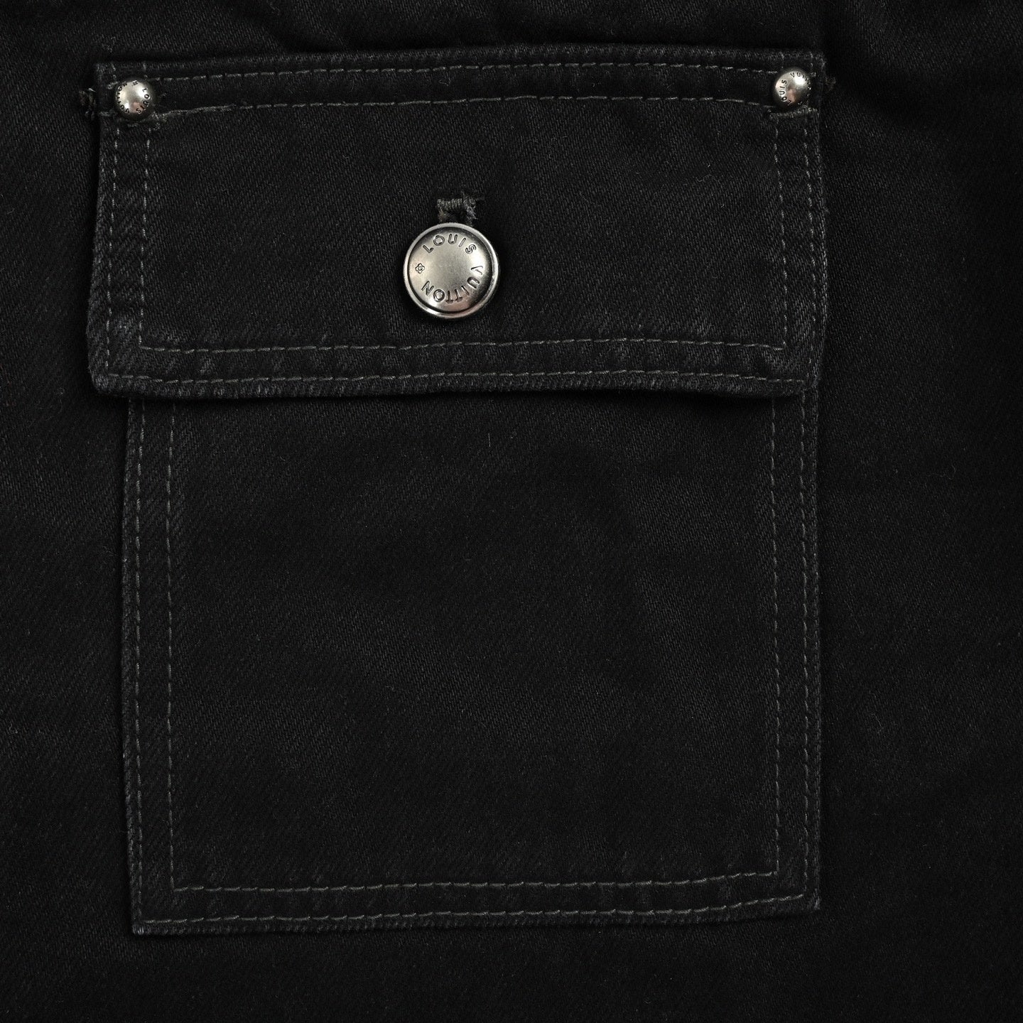 Distressed Monogram Denim Jacket