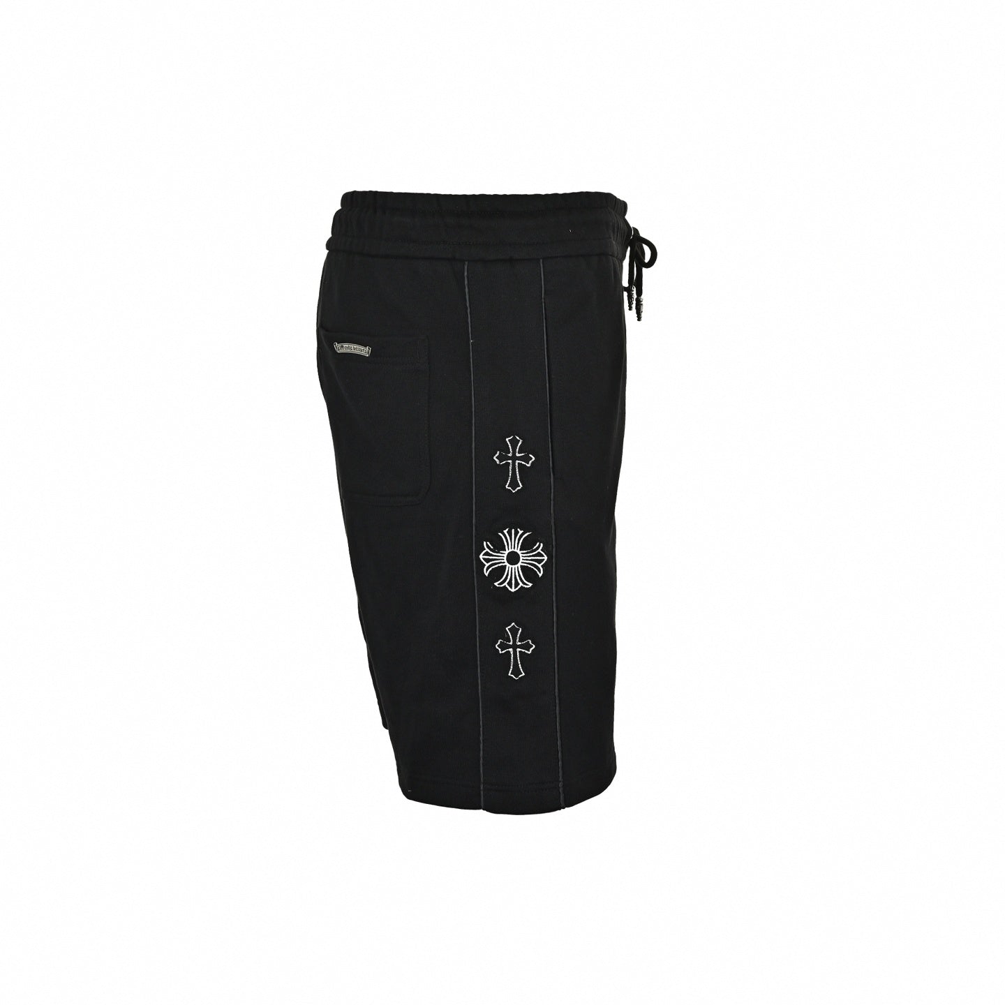 Horseshoe Cross Sweat Shorts - Black