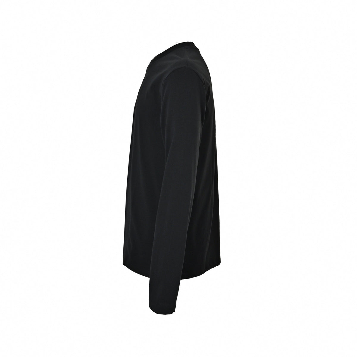 Embossed Logo Long-Sleeve T-Shirt - Black