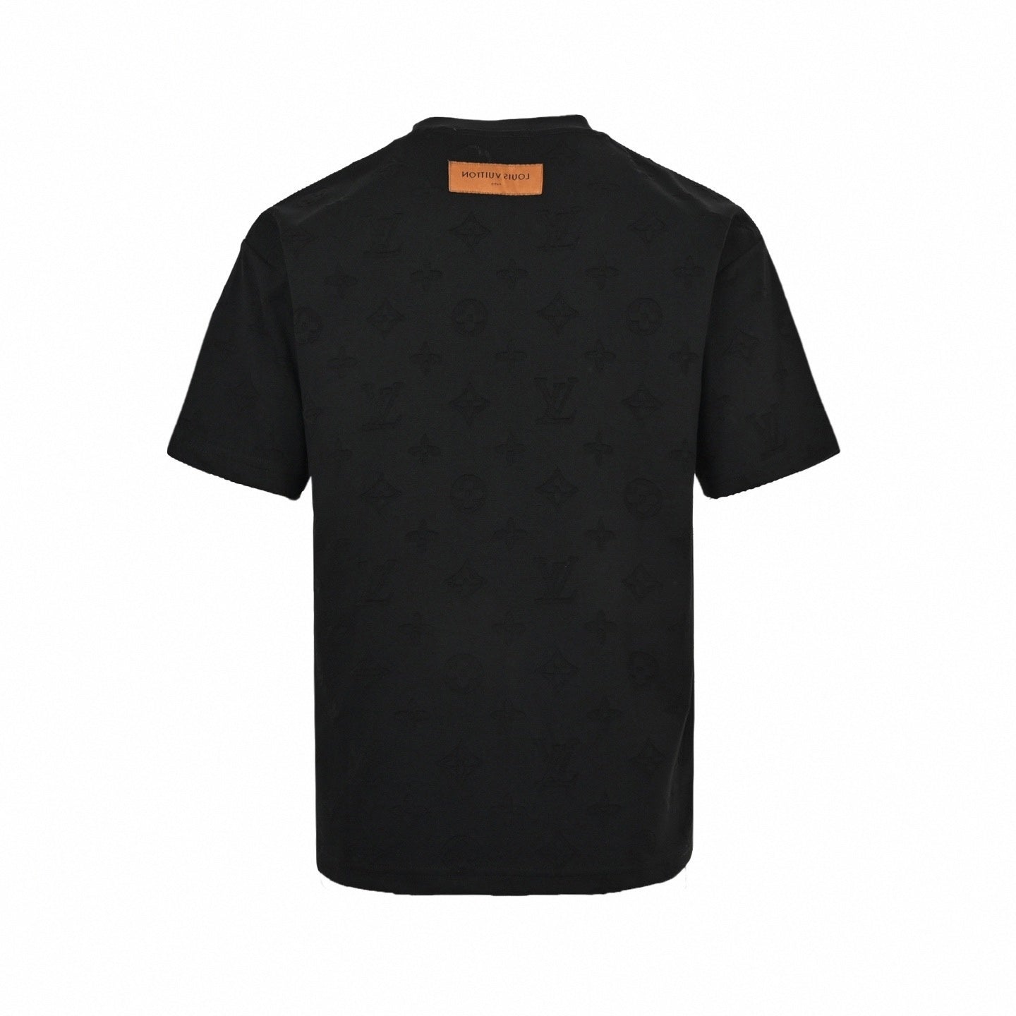 Tonal Embossed Monogram T-Shirt | Black