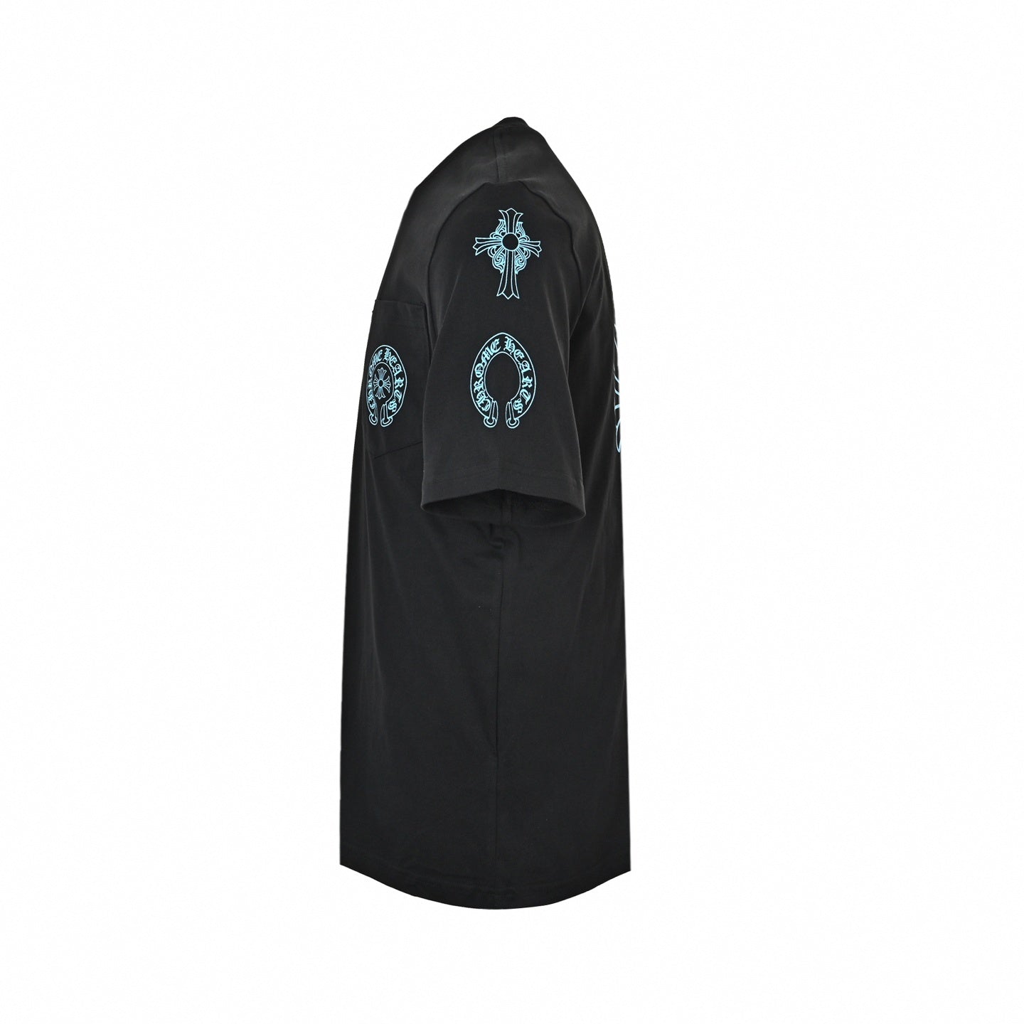 Triple Cross Logo Pocket T-Shirt | Black