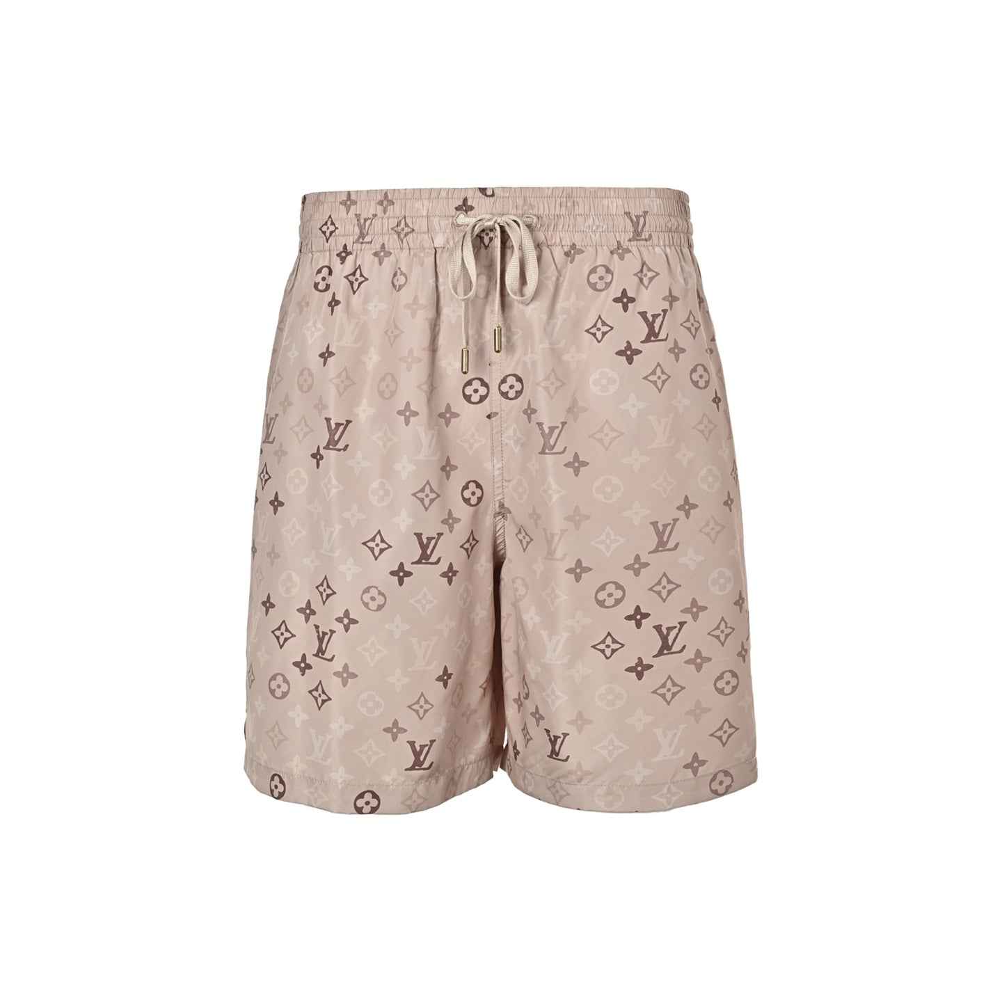 Multi-Tonal Monogram Shorts | Beige