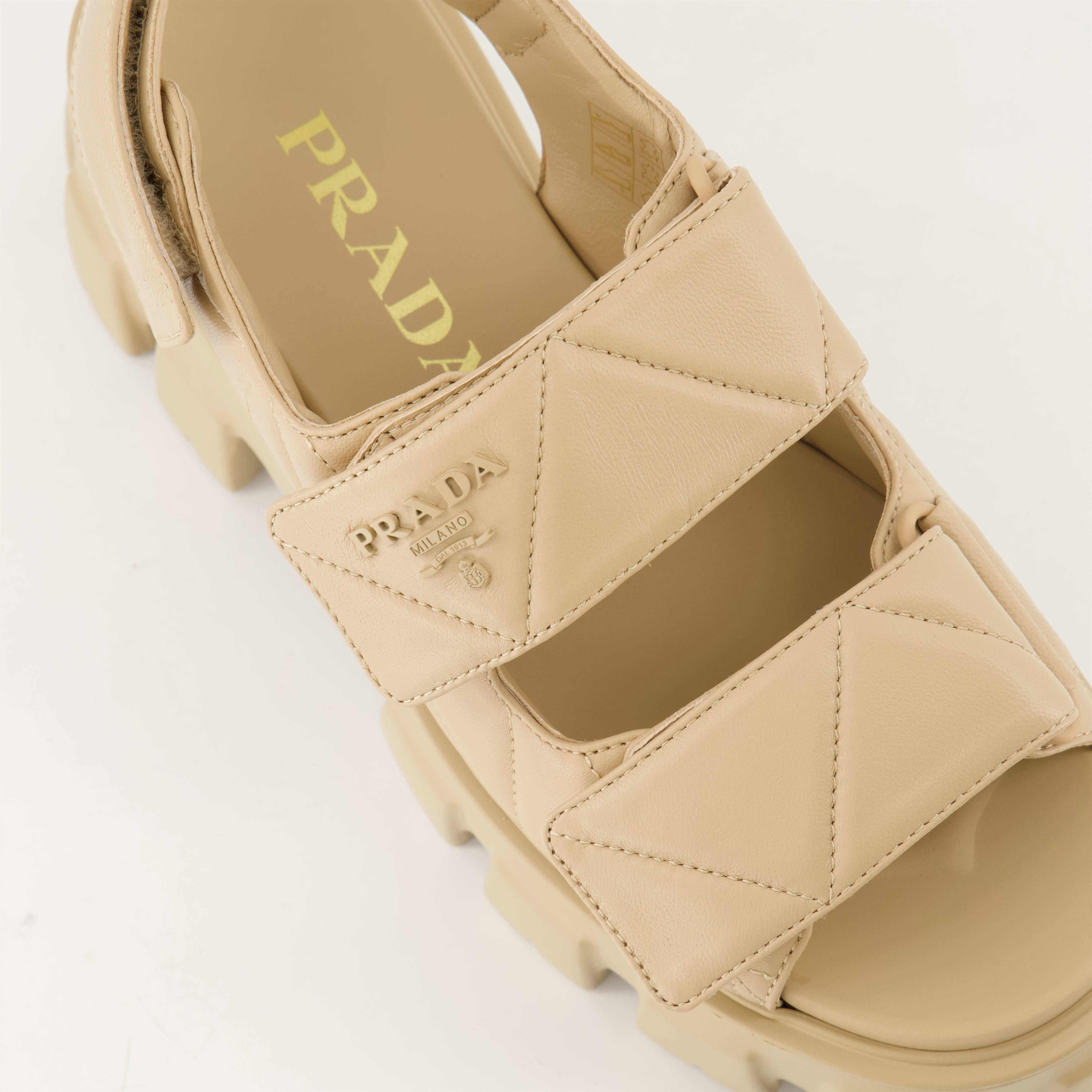 Quilted Leather Sandals