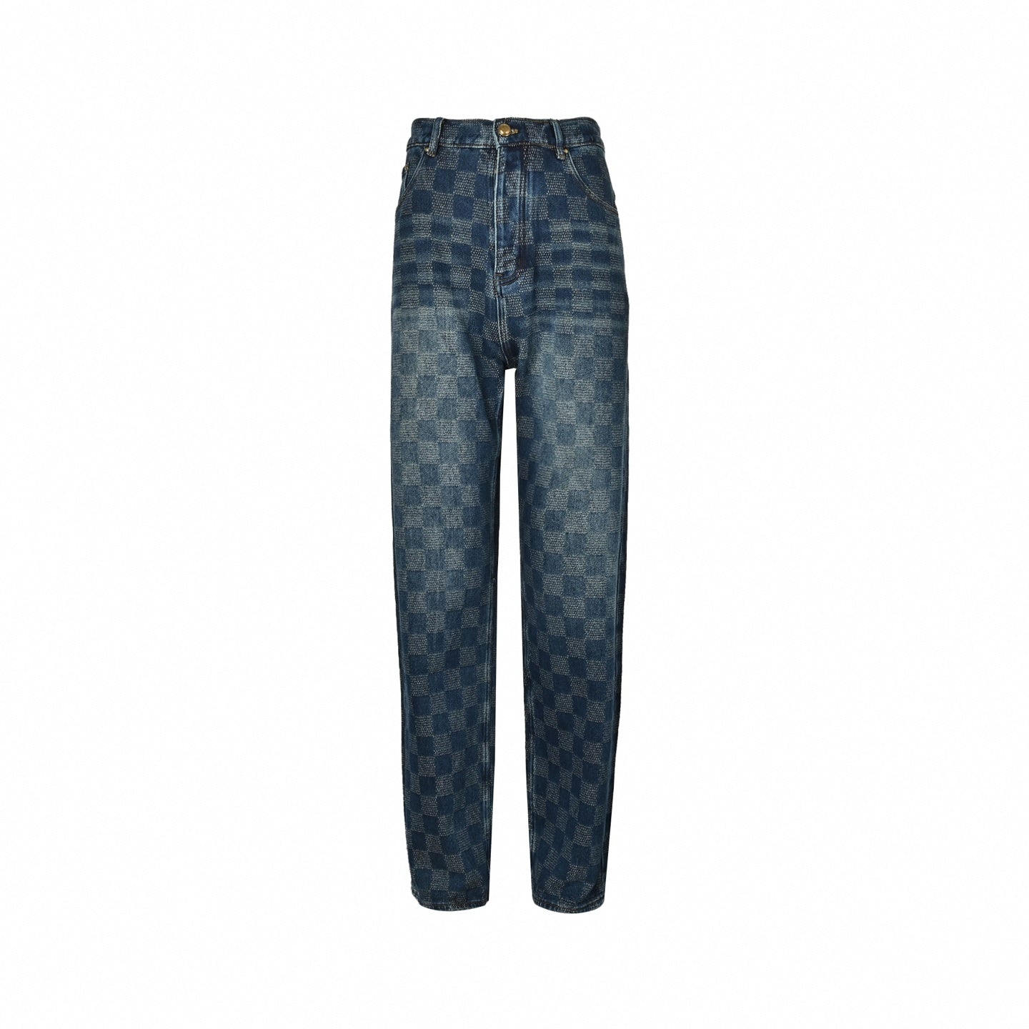 Damier Signature Denim Jeans | Indigo Wash
