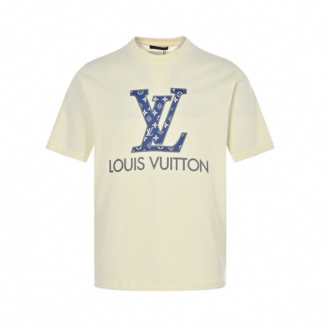 Monogram LV Logo T-Shirt | Cream