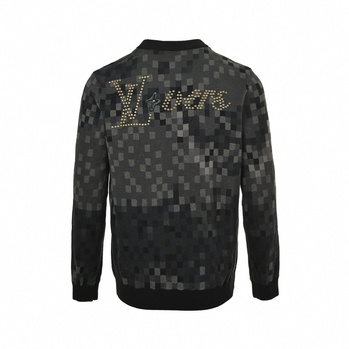 Pixelated Damier Gradient Crewneck