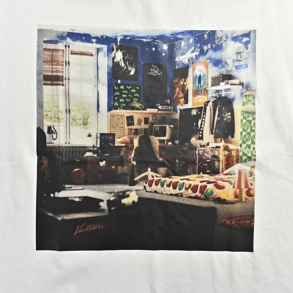 Bedroom Graphic Print T-Shirt | White