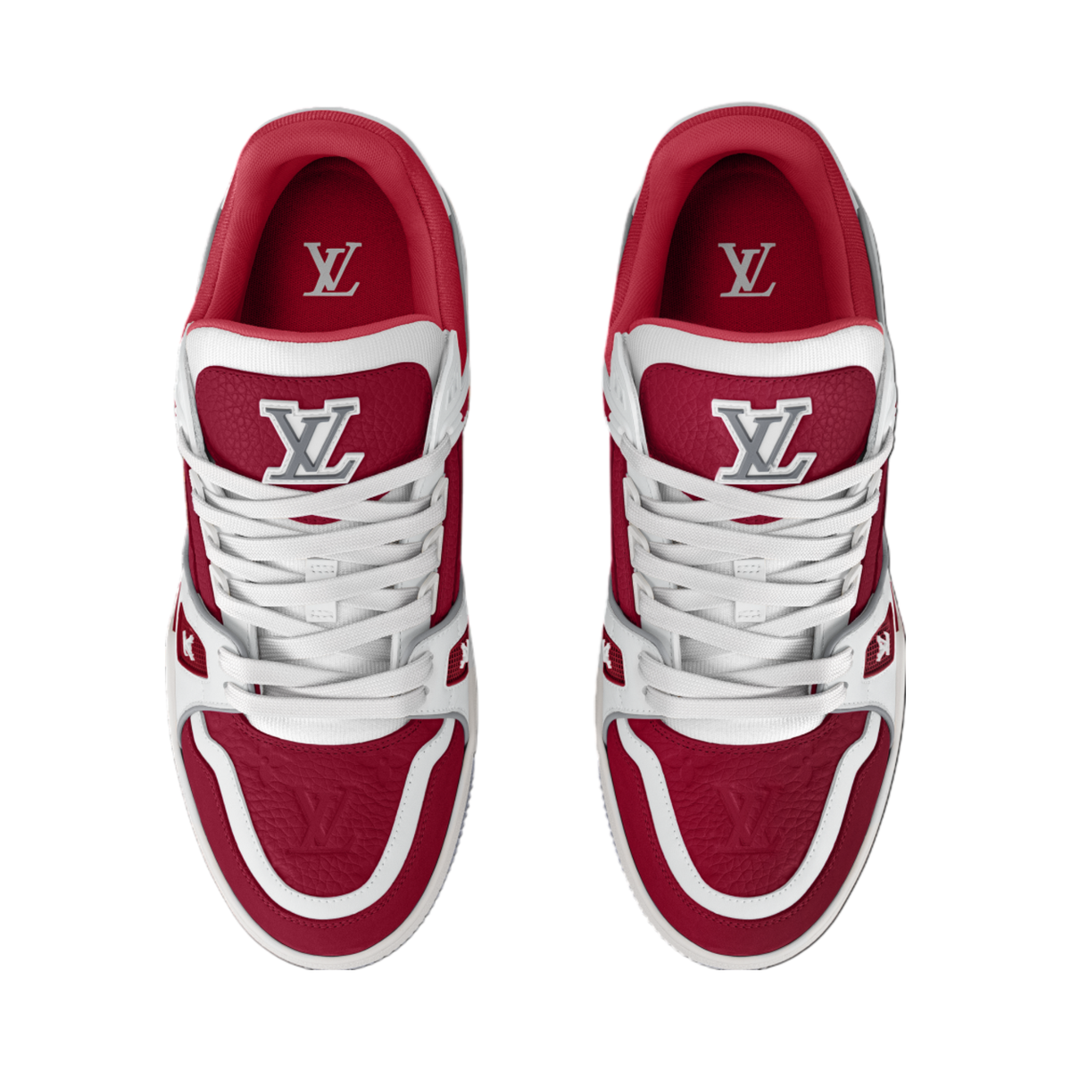 LV Trainer Sneaker – Sari Red | Red & Cream