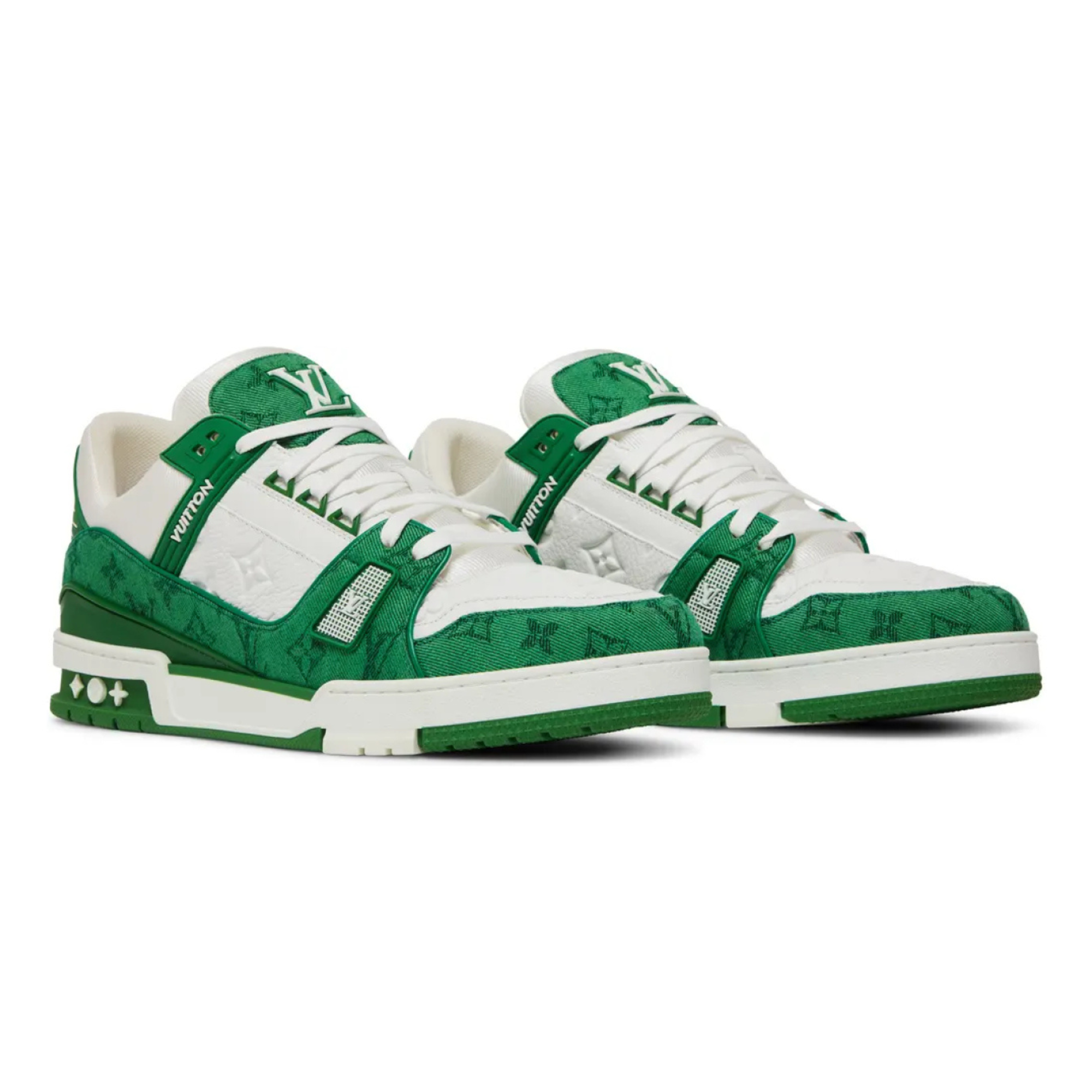 LV Trainer Sneaker | Cream & Green