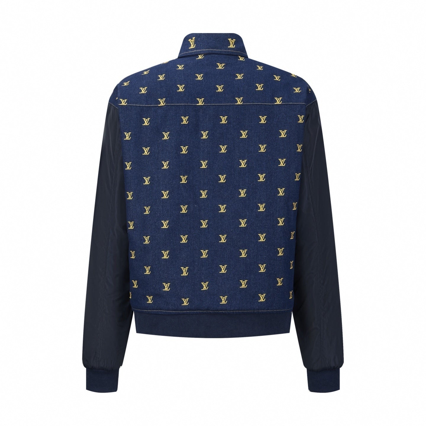 Gold Monogram Denim Jacket | Indigo