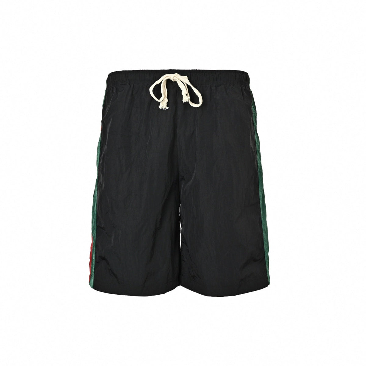 Web Stripe Track Shorts | Black