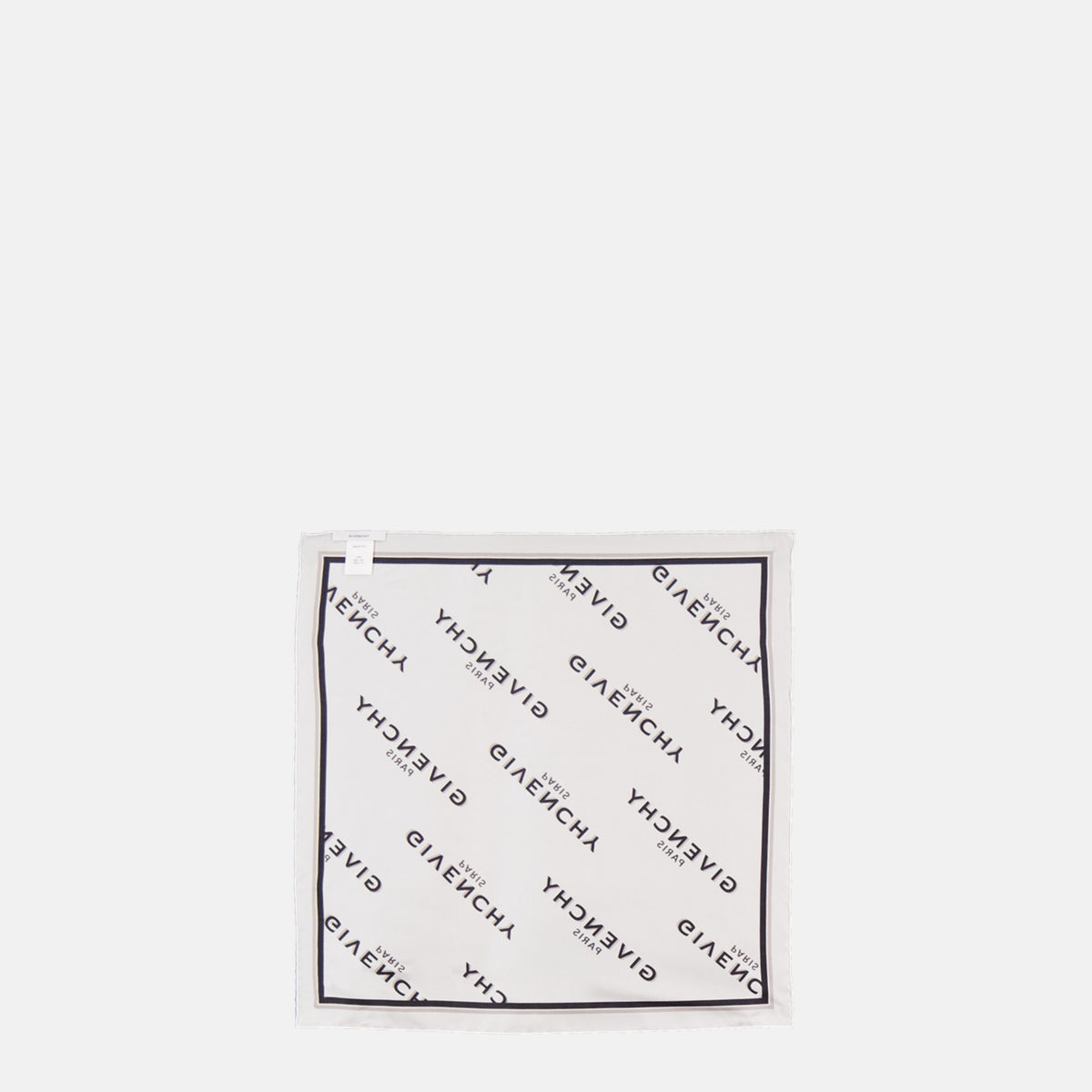 Mini silk square Shadow white