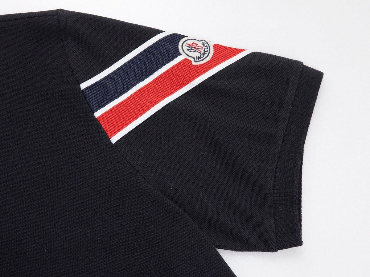 Tri-Color Band Short-Sleeve Polo