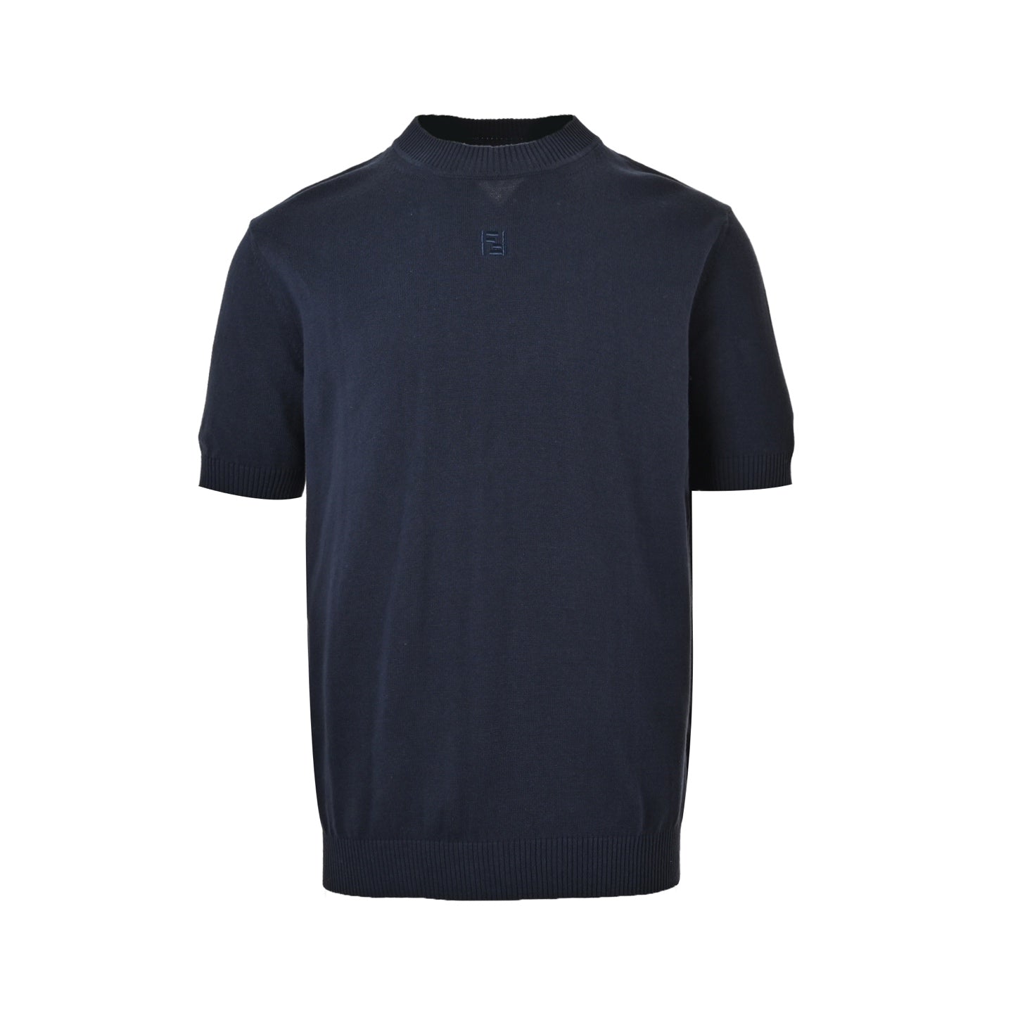 Classic Mock Neck Knit T-Shirt