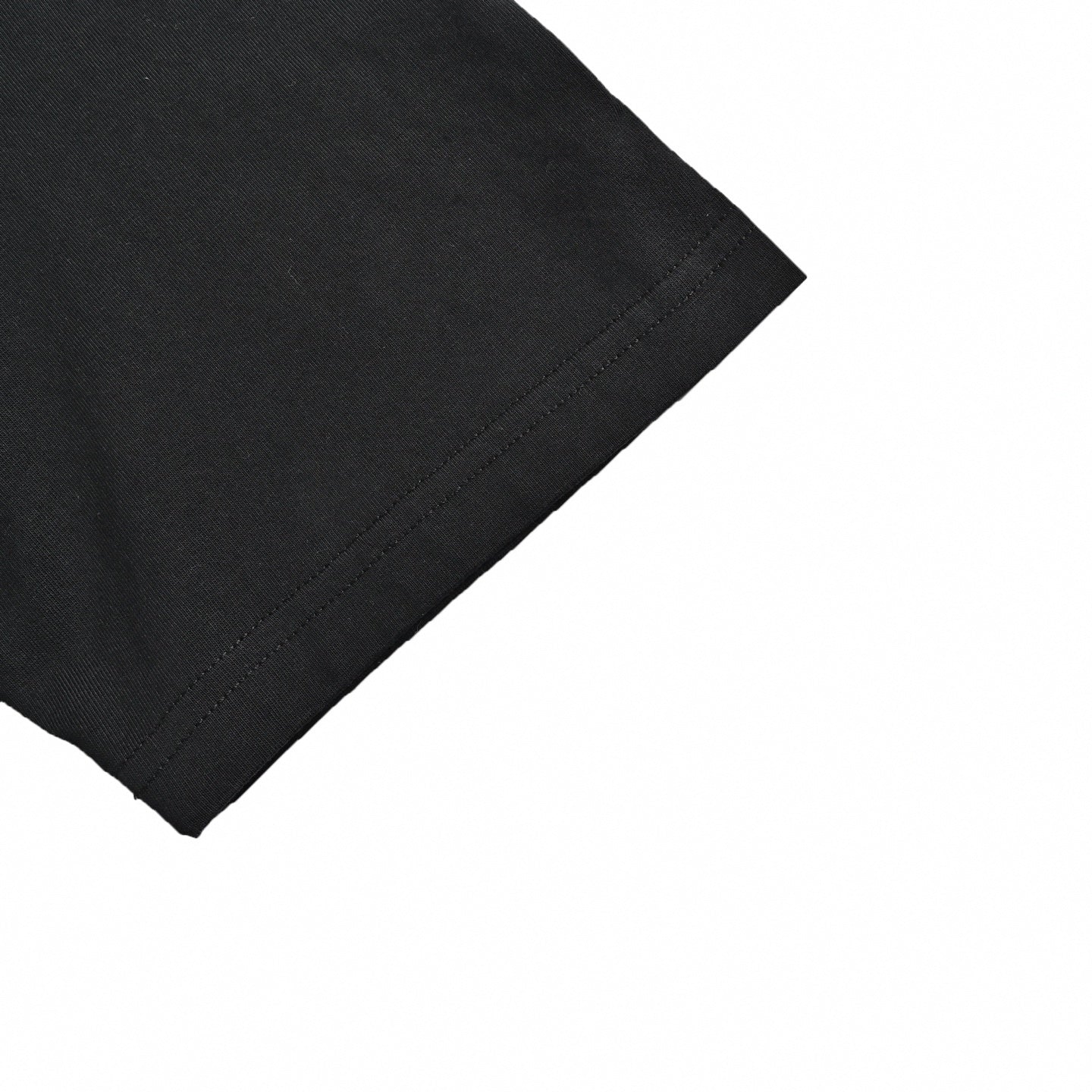 Frayed Appliqué Horseshoe T-Shirt | Black