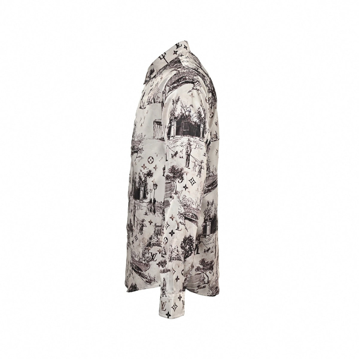 Monogram Toile de Jouy Silk Shirt