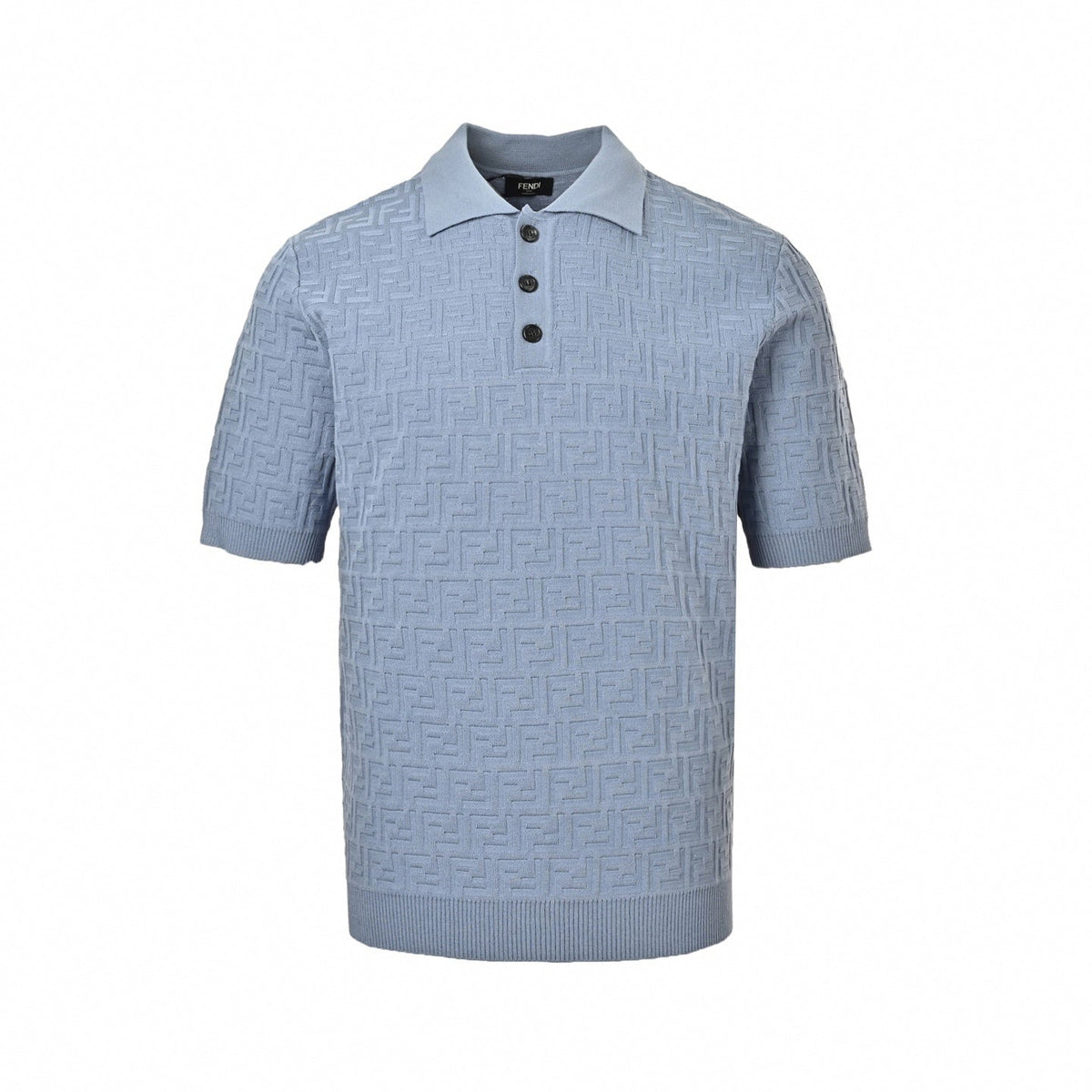 FF Jacquard Knit Polo Shirt