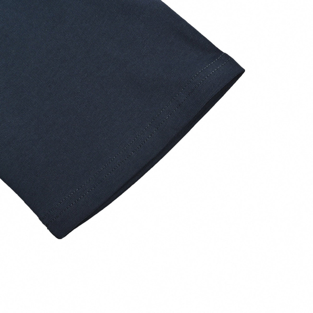 Minimalist Embroidered T-Shirt - Navy