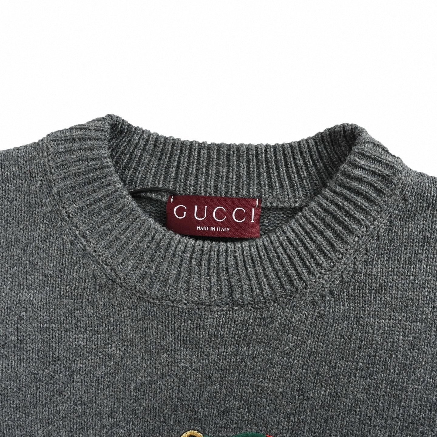 Interlocking G Equestrian Embroidery Cotton Sweater