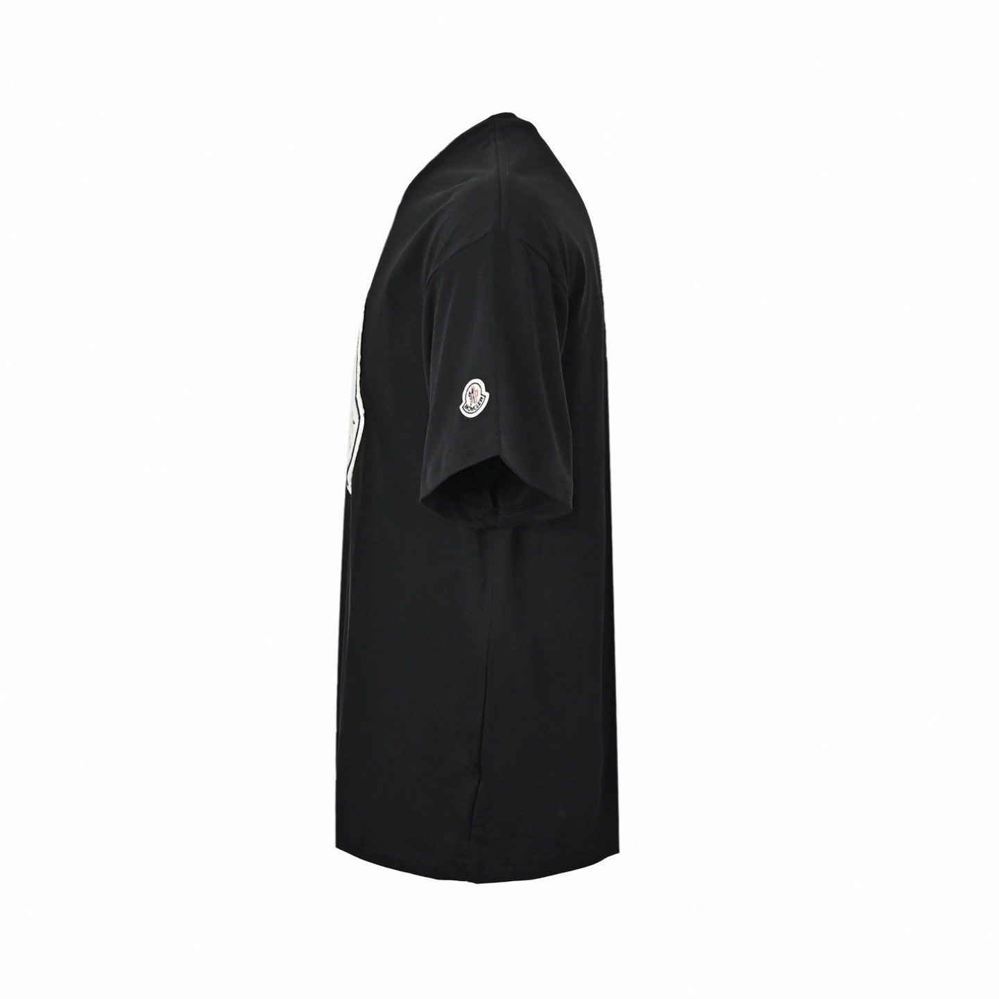 Oversized Terry Logo Patch T-Shirt - Black