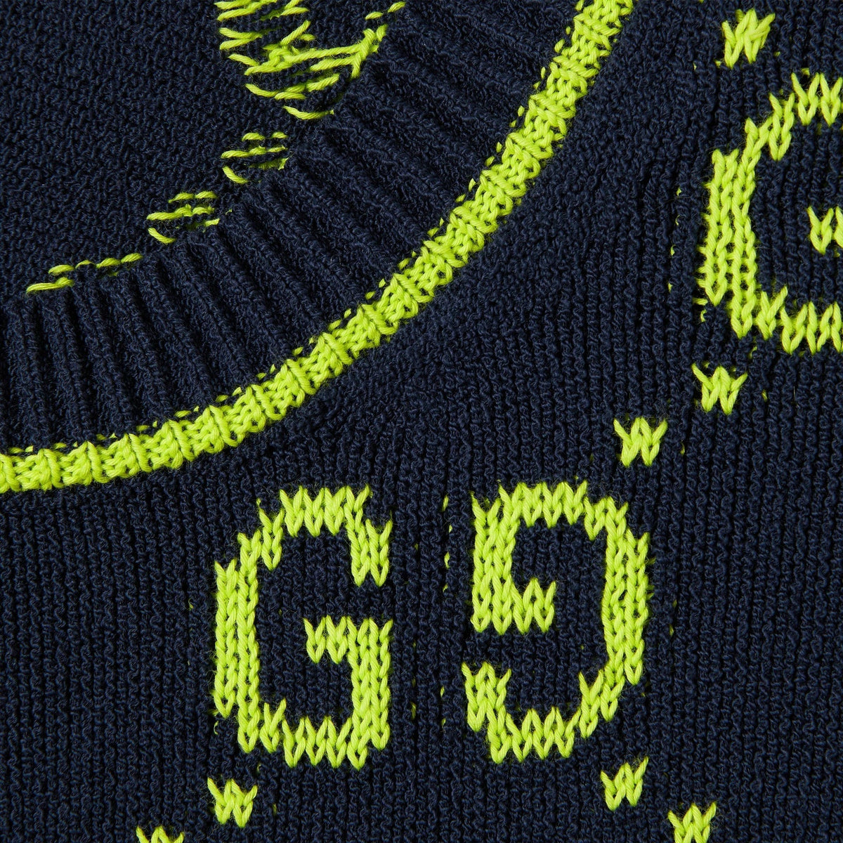 GG Jacquard Knit Crewneck Sweater