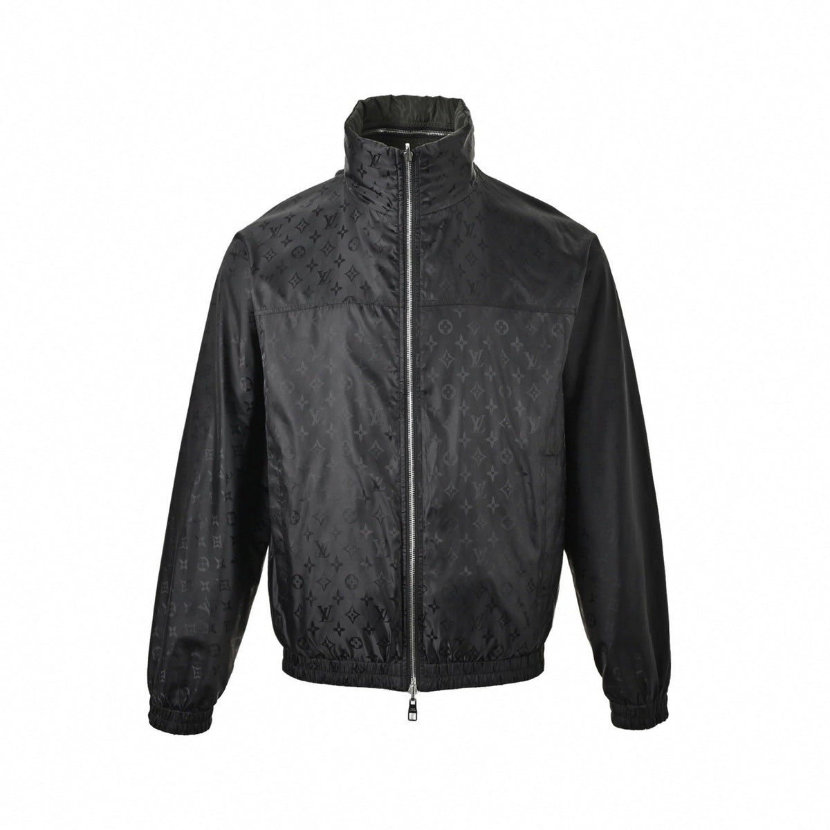 Reversible Tonal Monogram Jacket | Black & Olive Green