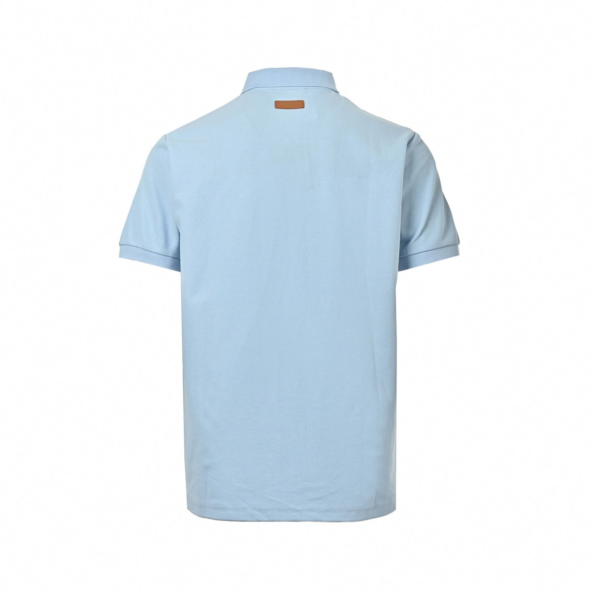 Color-Block Stripe Polo Shirt | Light Blue