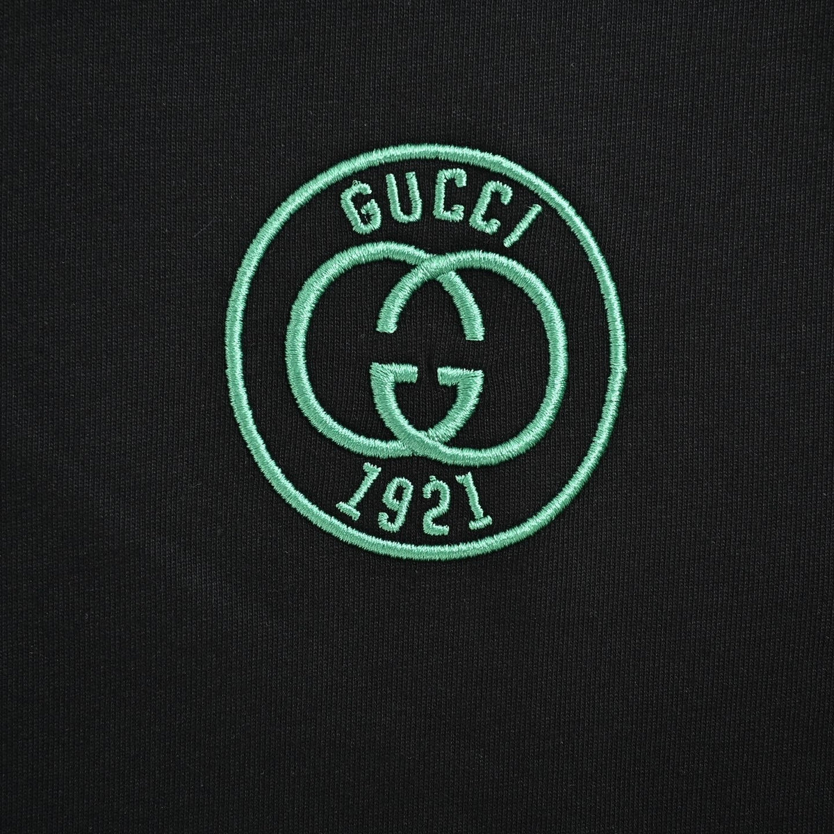 1921 Interlocking G Embroidered T-Shirt - Black