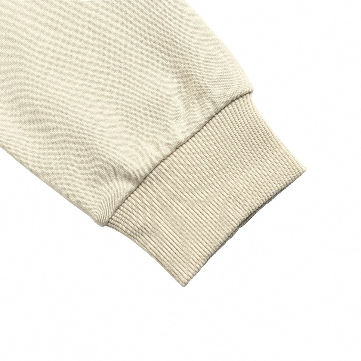 Monogram Pocket Cotton Crewneck | Beige