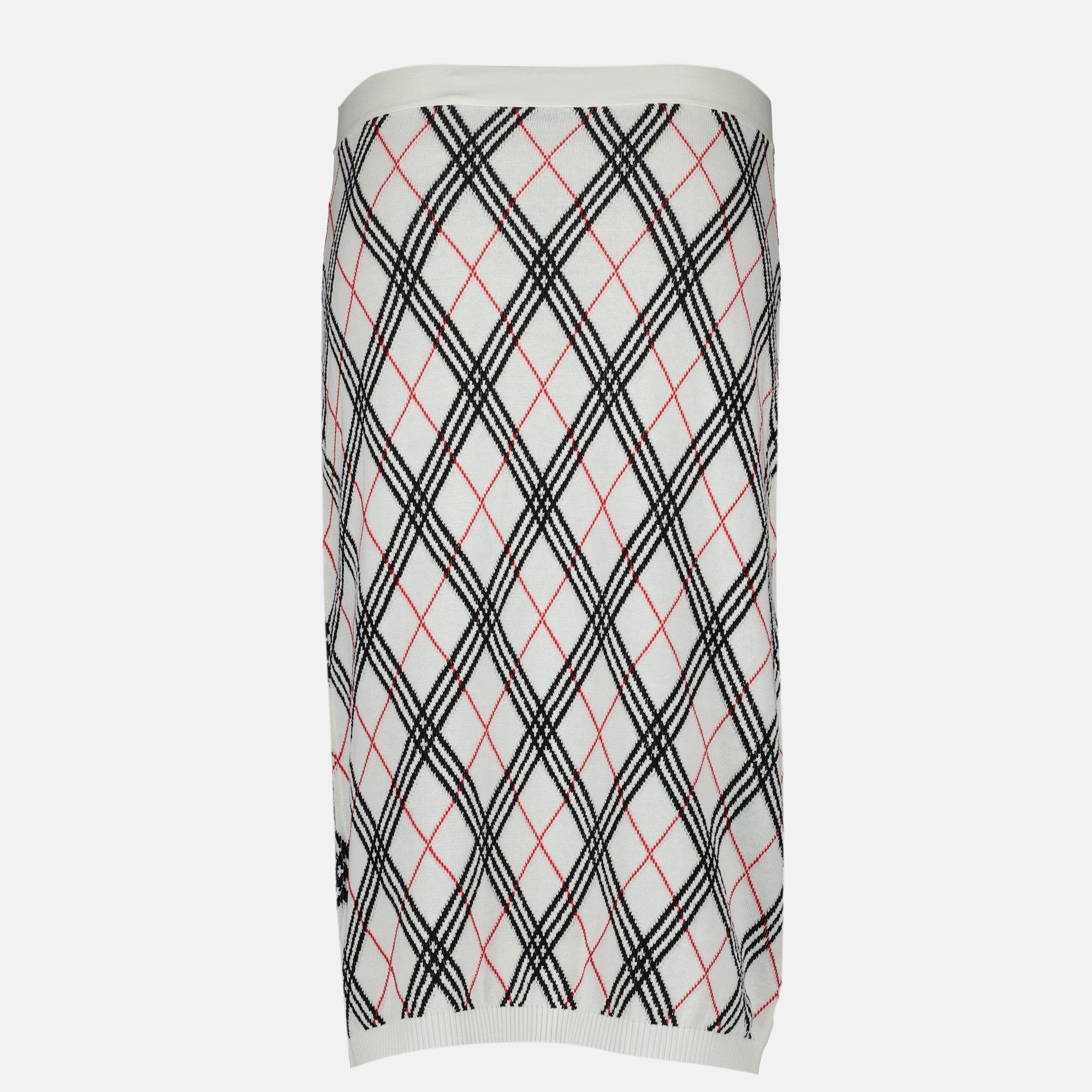 Midi Check Skirt