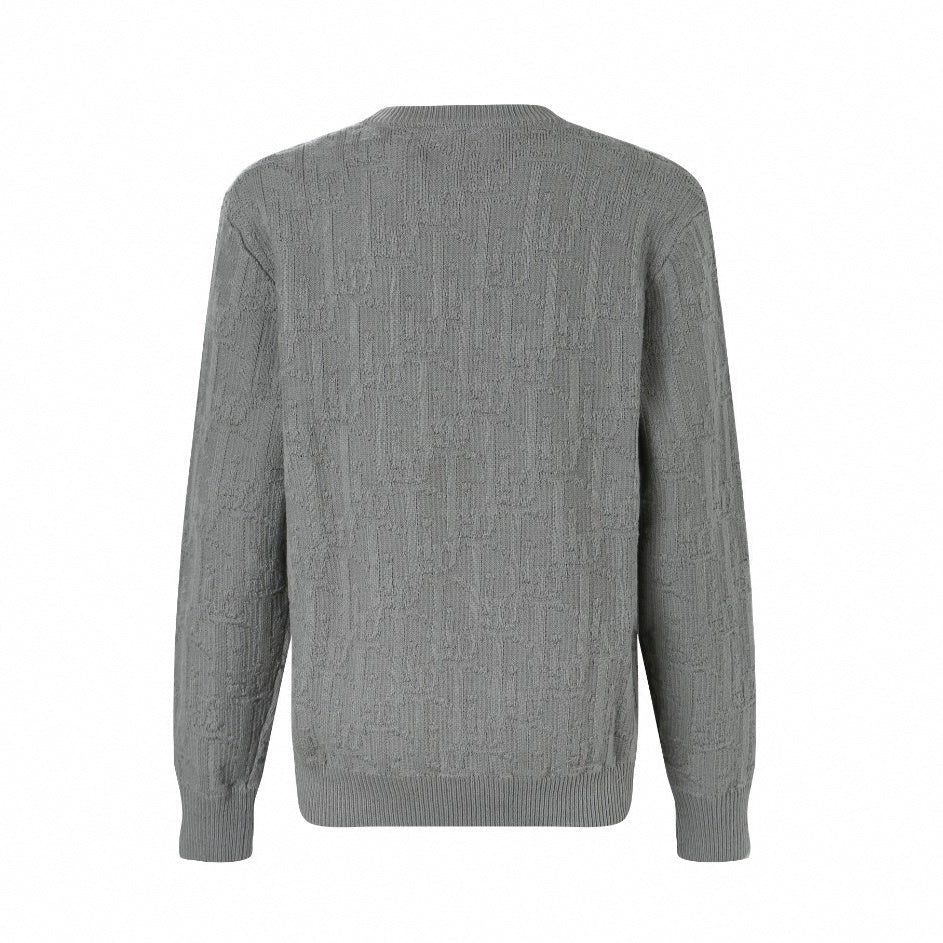 Oblique Jacquard Knit Sweater