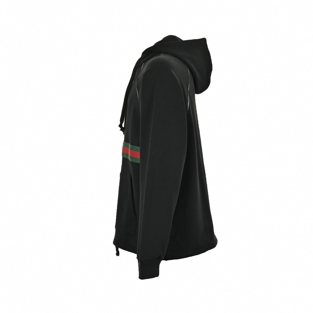 Web Stripe Half-Zip Hoodie