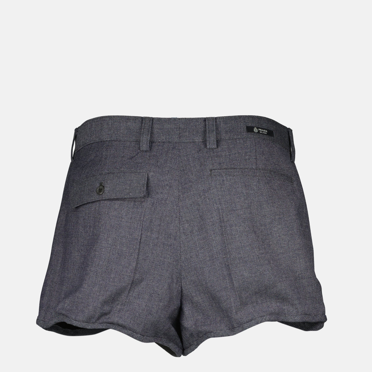 Gray Satin Shorts