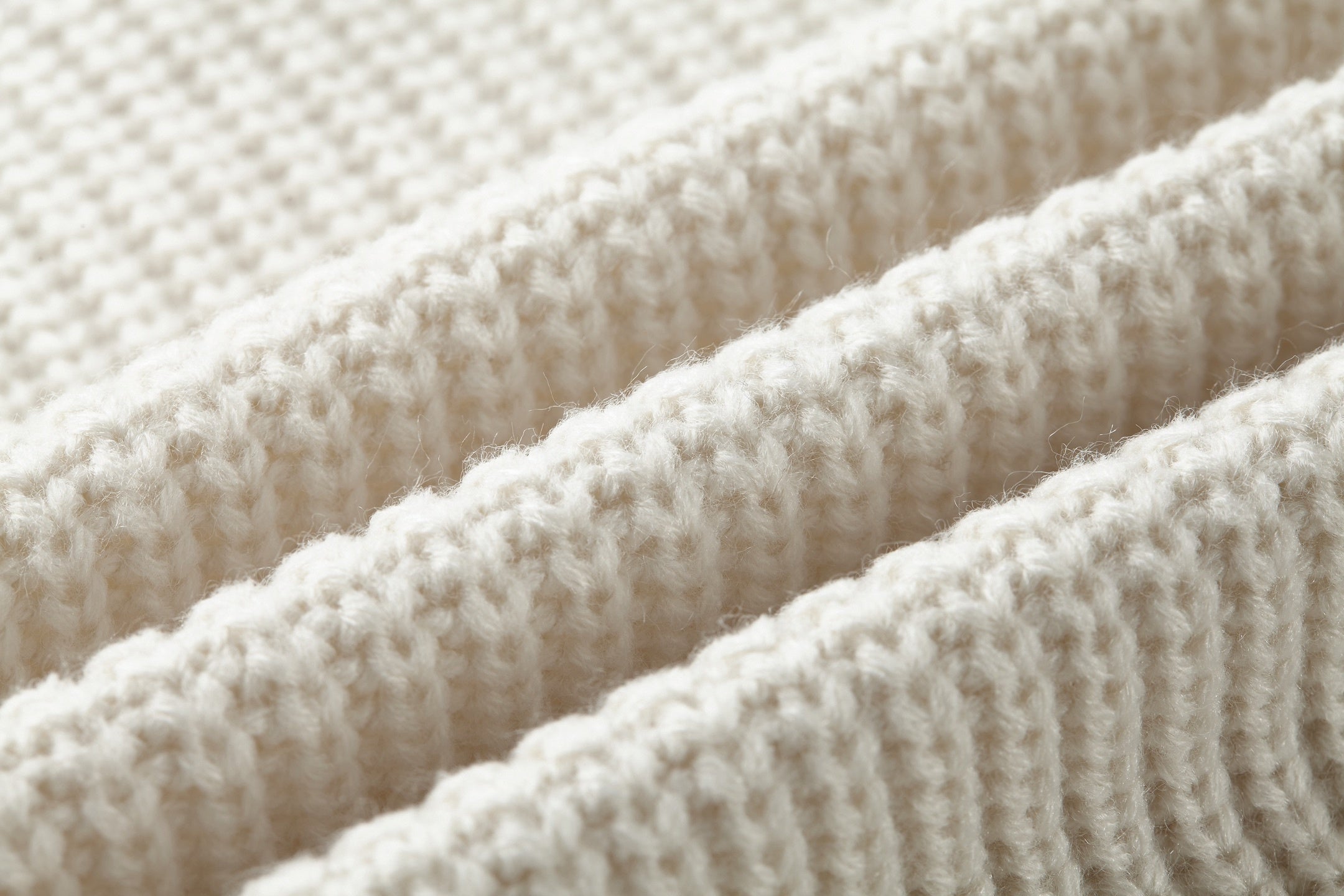 Tonal Embroidered Logo Knit Sweater | Cream