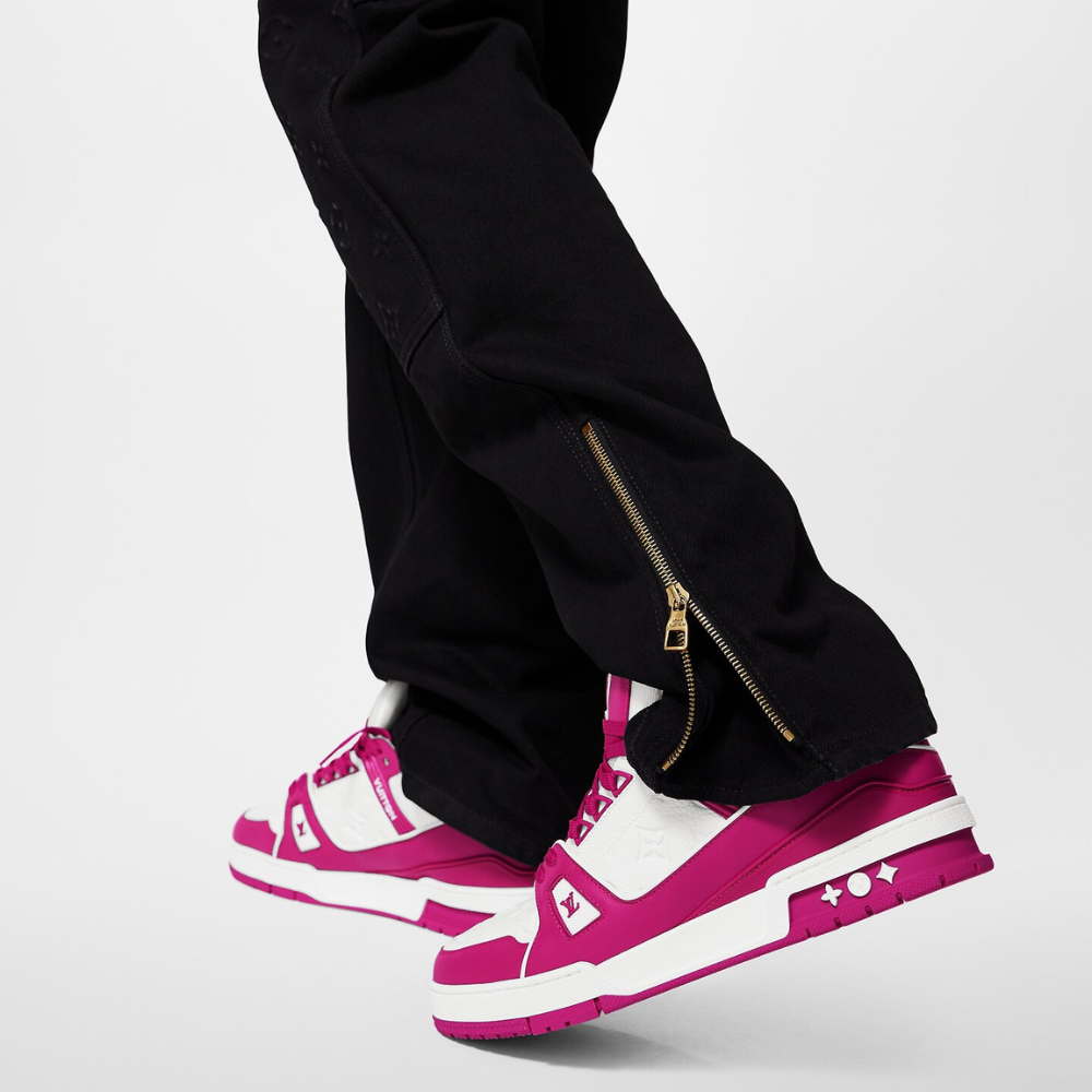 LV Trainer Sneaker | Red & White