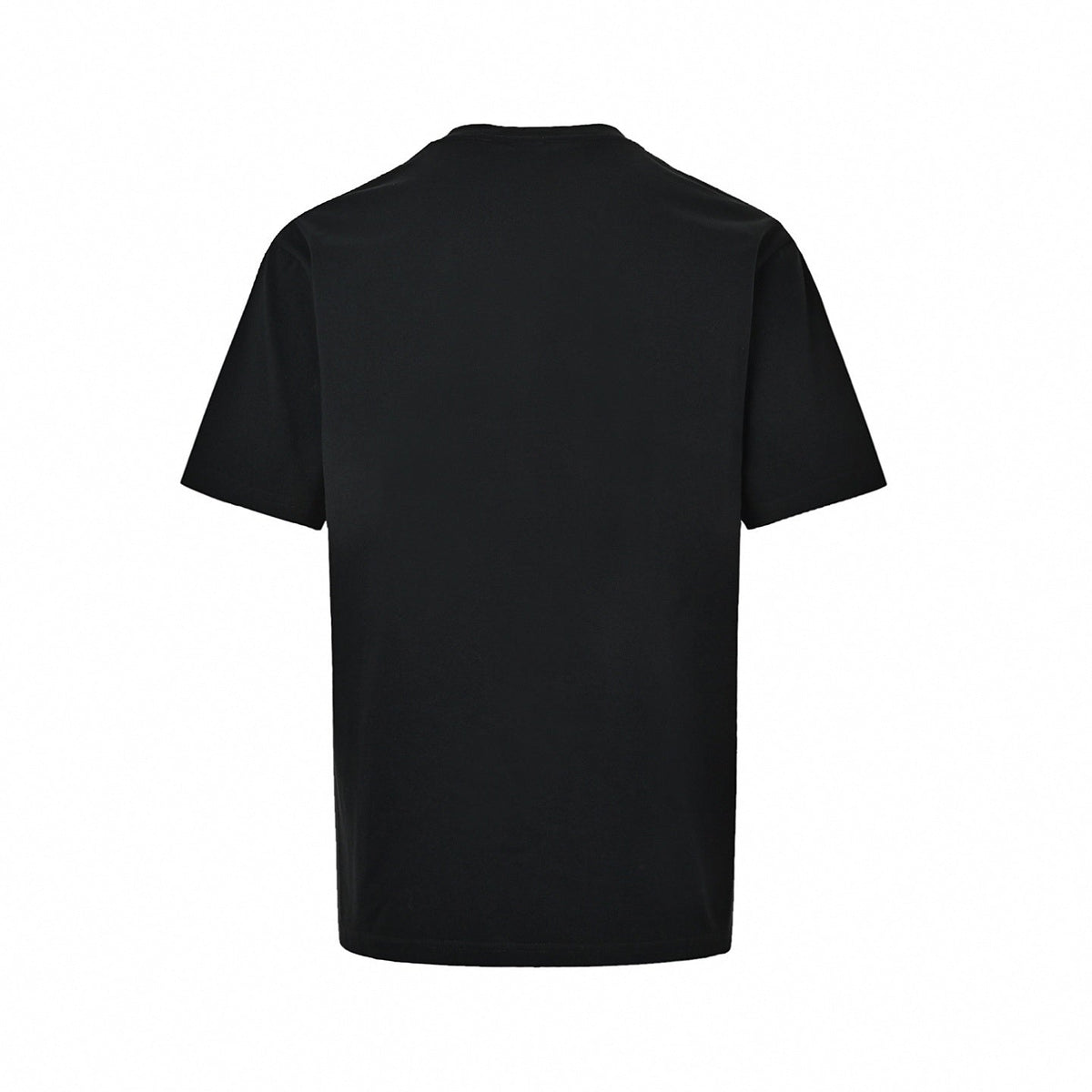 Stylized Embroidered Logo T-Shirt | Black