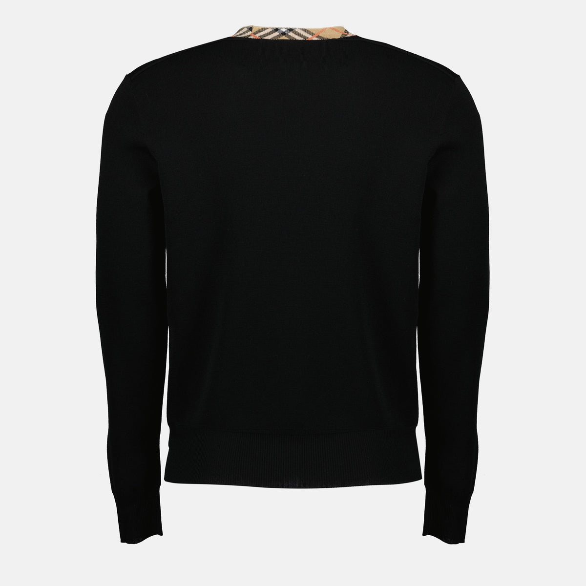 Check Wool Sweater