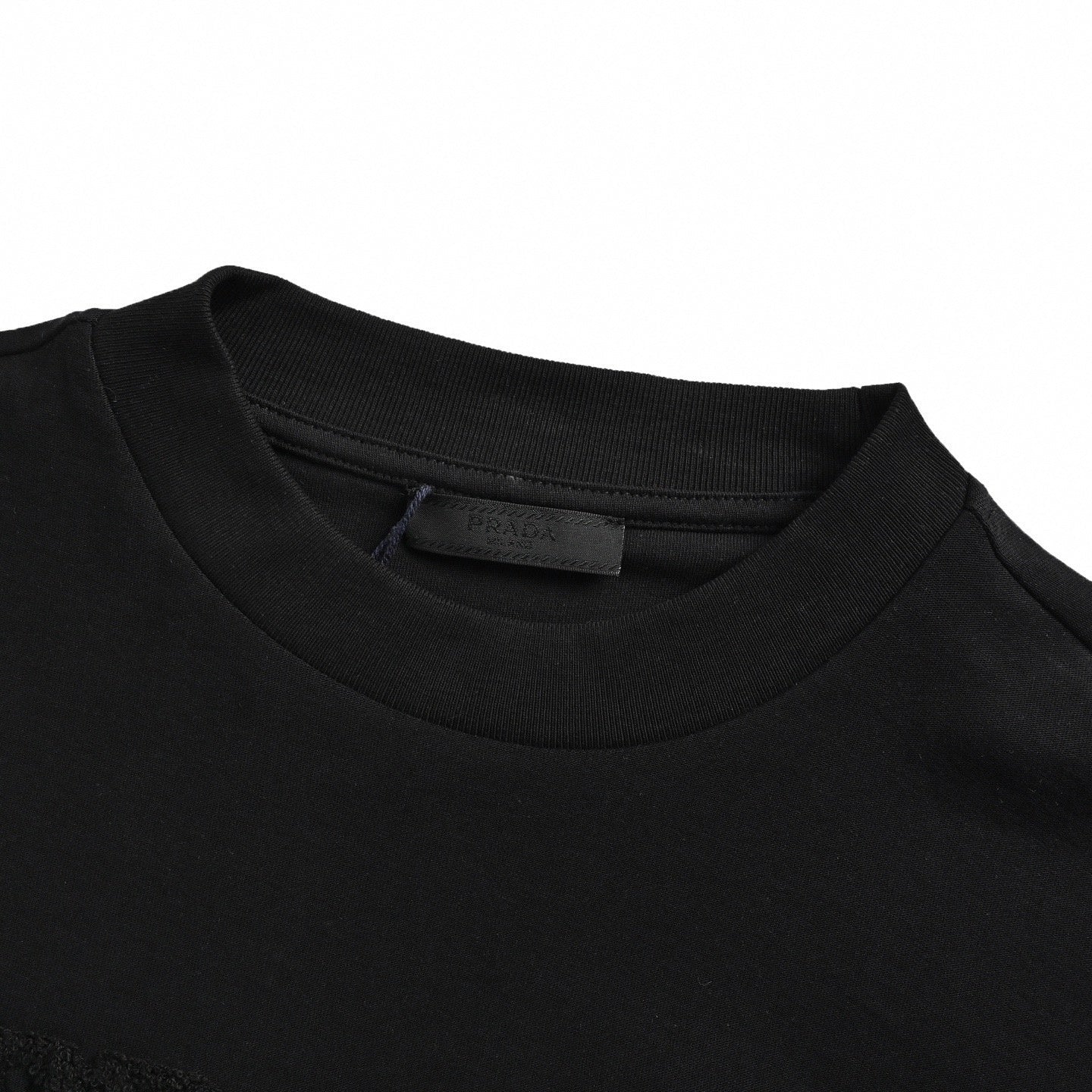 Tonal Terry Logo T-Shirt - Black
