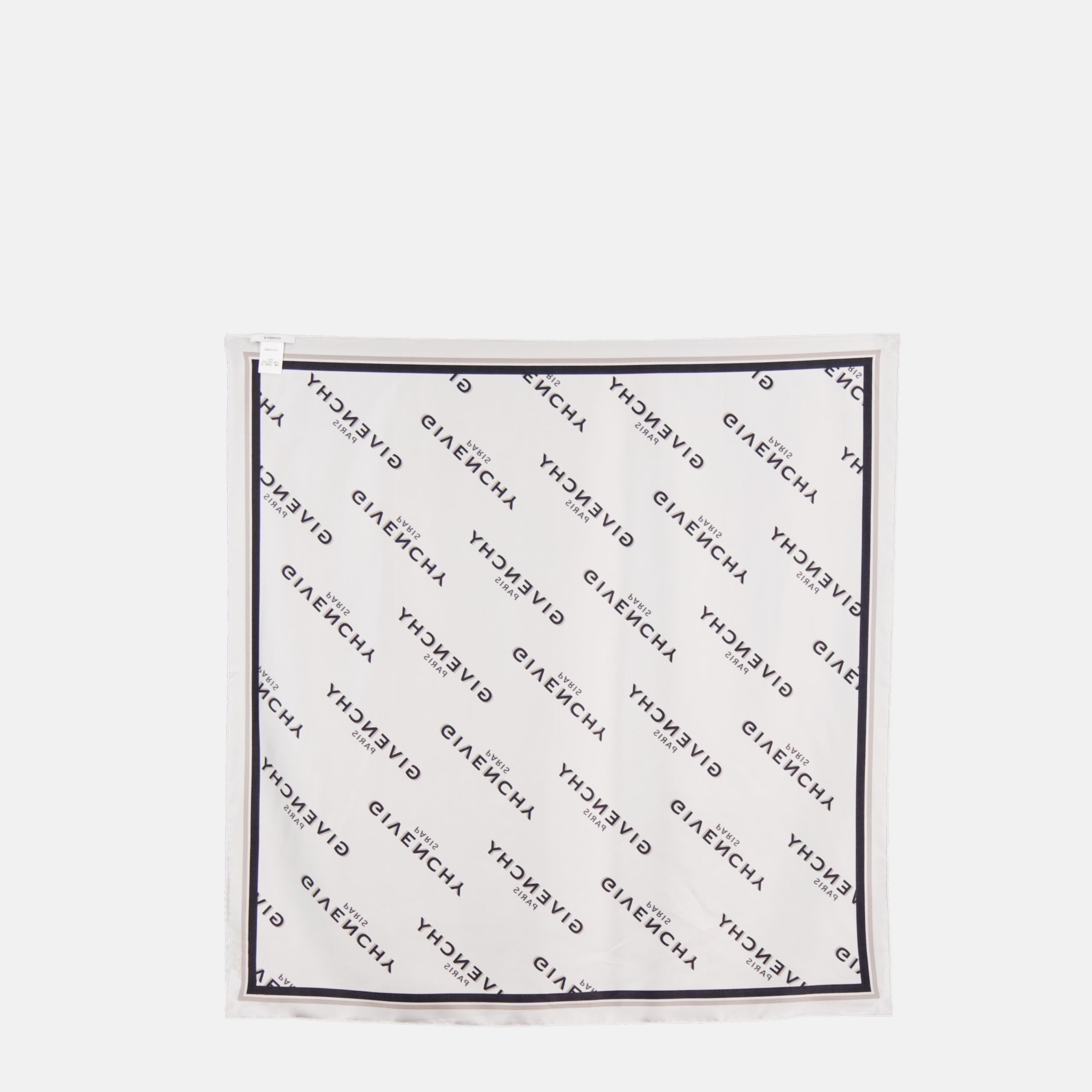 White Shadow Silk Scarf