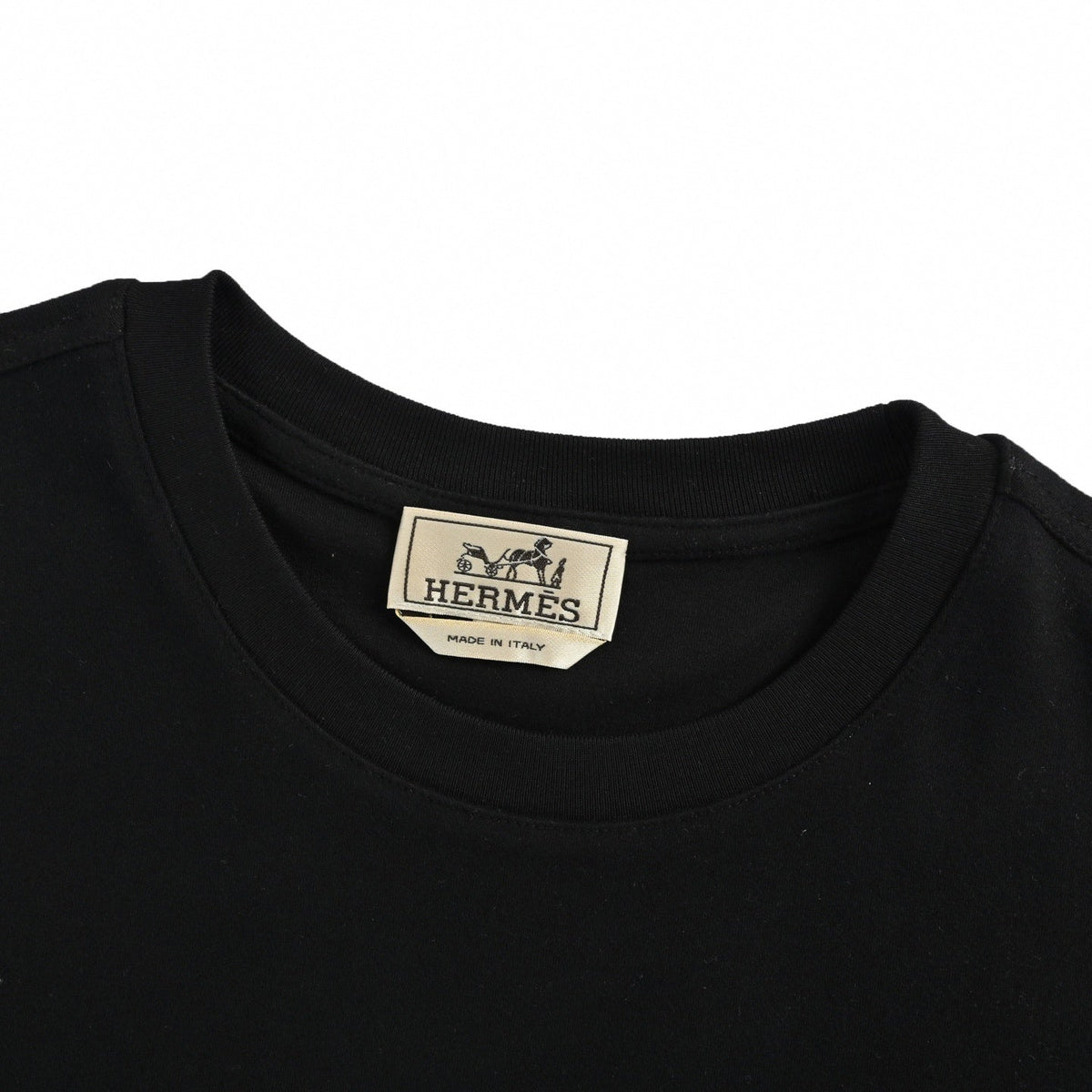 Lambskin Horse Cutout H Logo T-Shirt