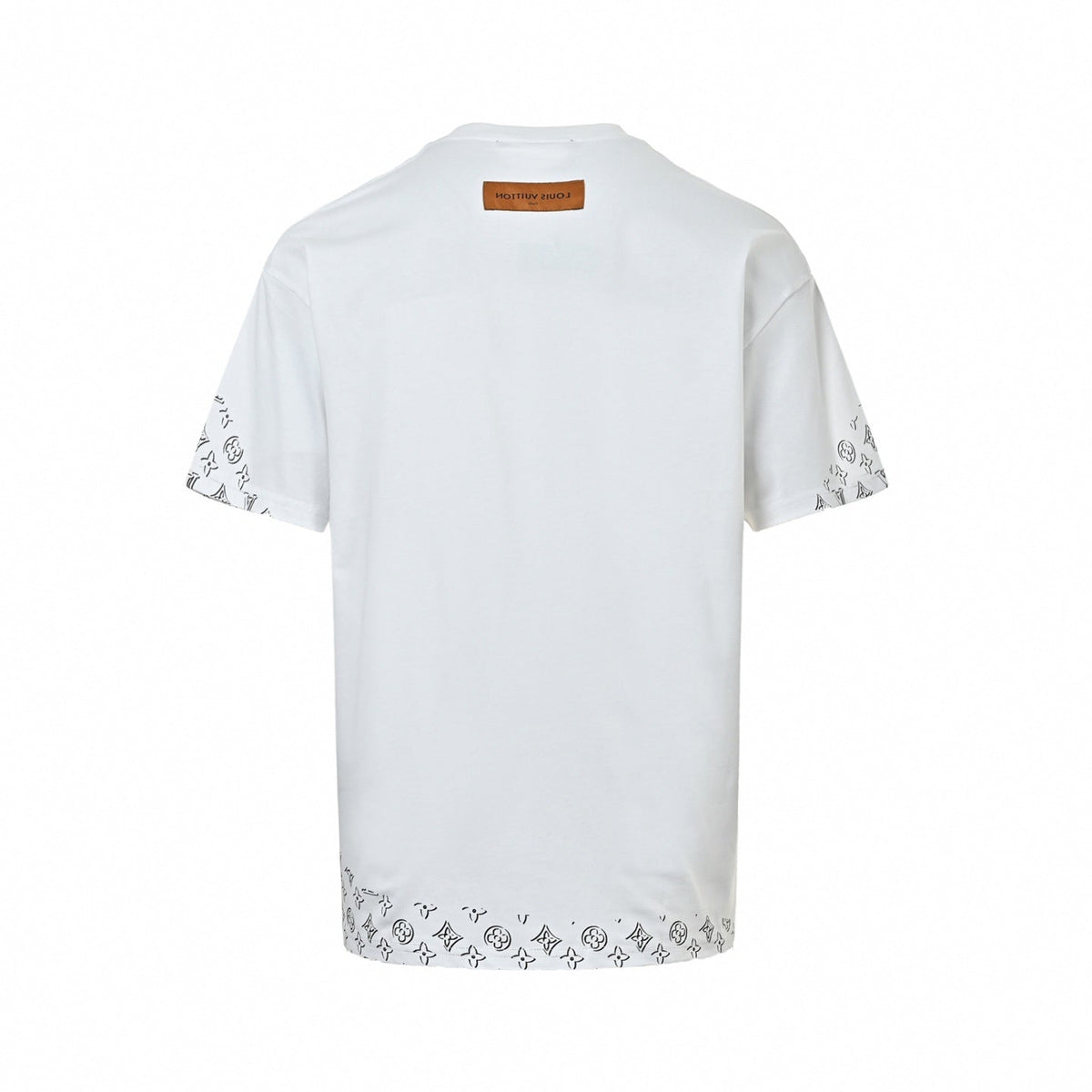 Stencil Monogram & Patch T-Shirt | White