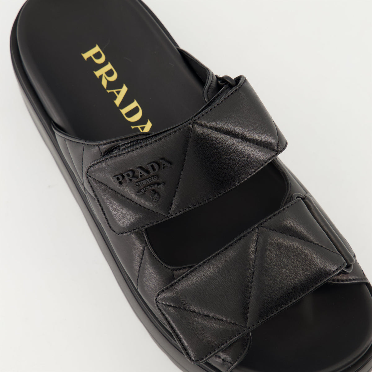 Quilted Leather Mules