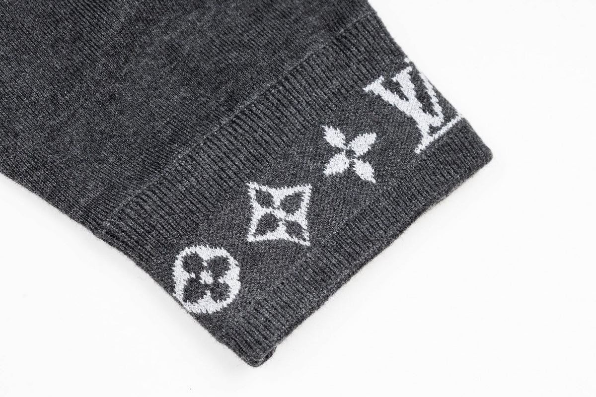 Monogram Trim Full-Zip Cardigan