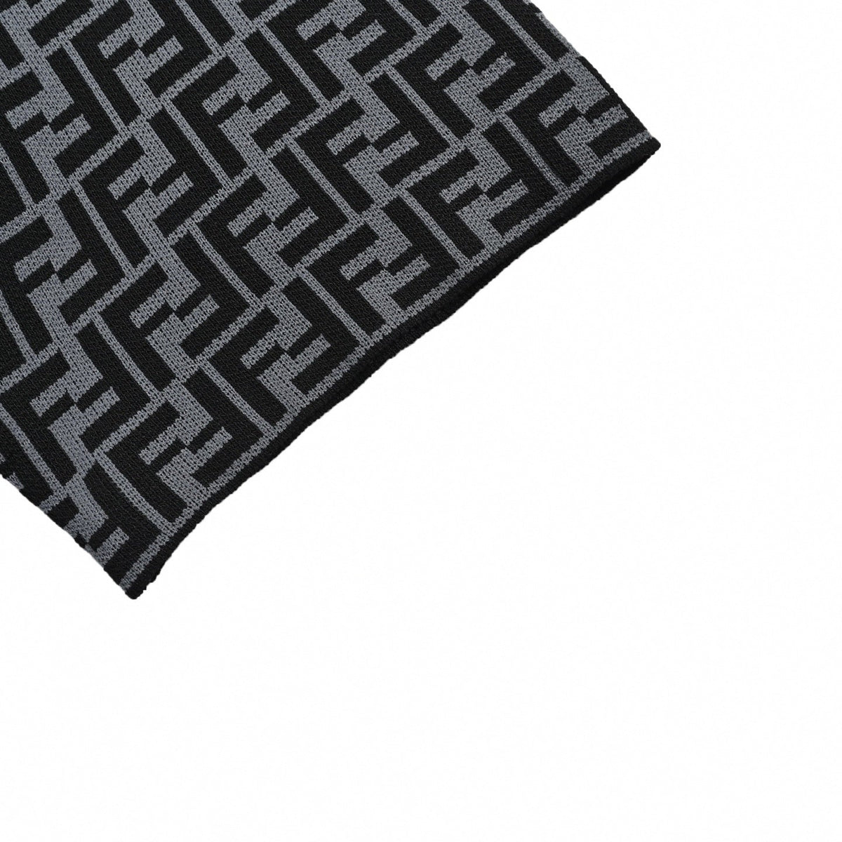 FF Monogram Knit T-Shirt - Black/Grey