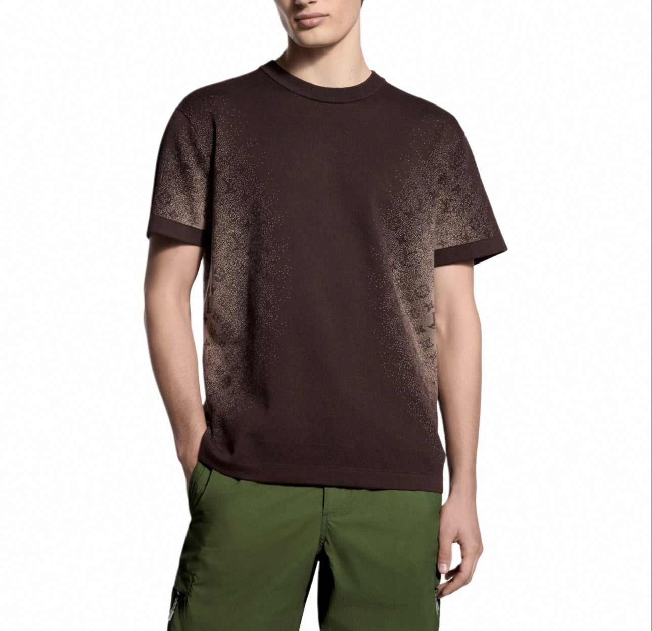 Monogram Pointillism Knit T-Shirt