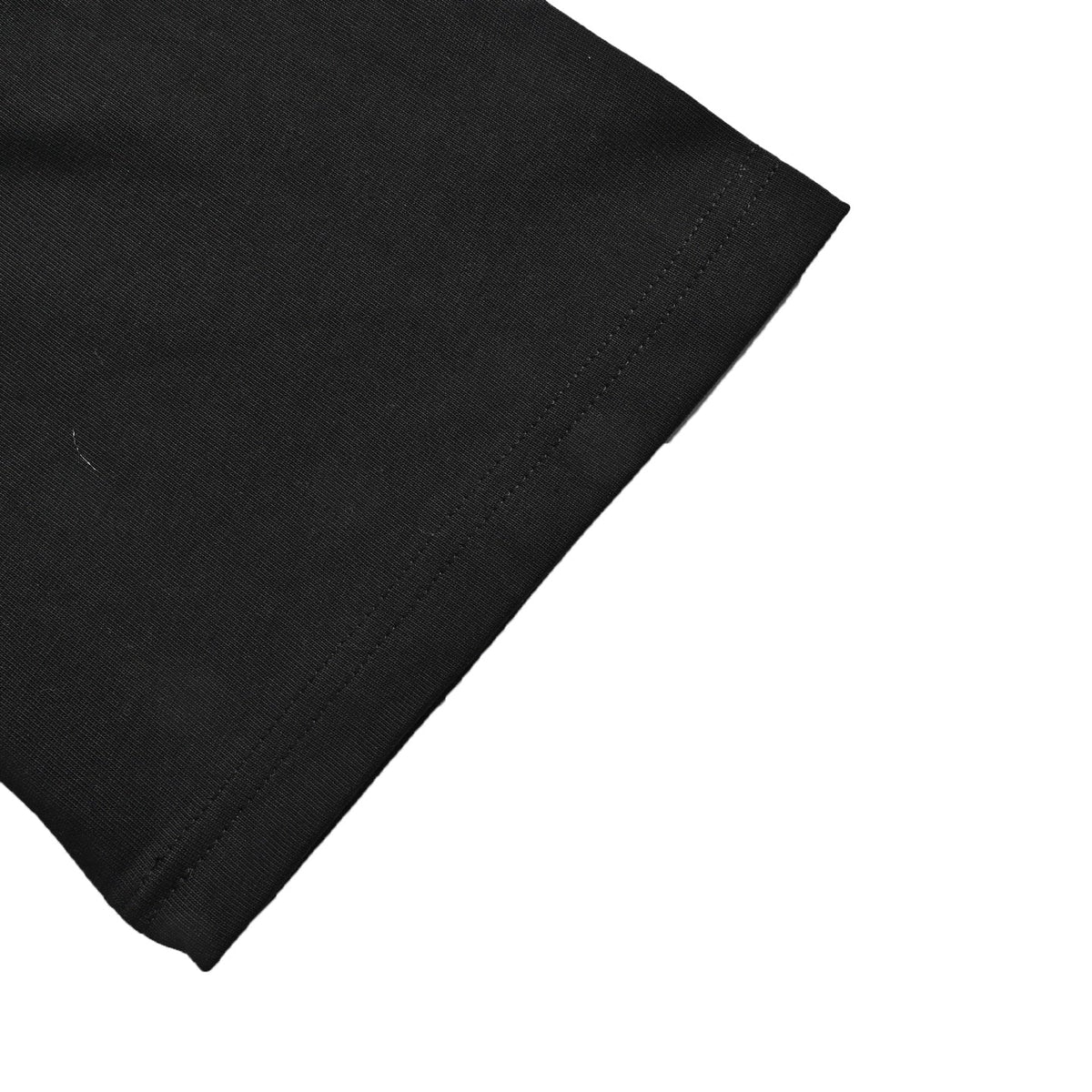 Geometric Embroidered Patch T-Shirt | Black