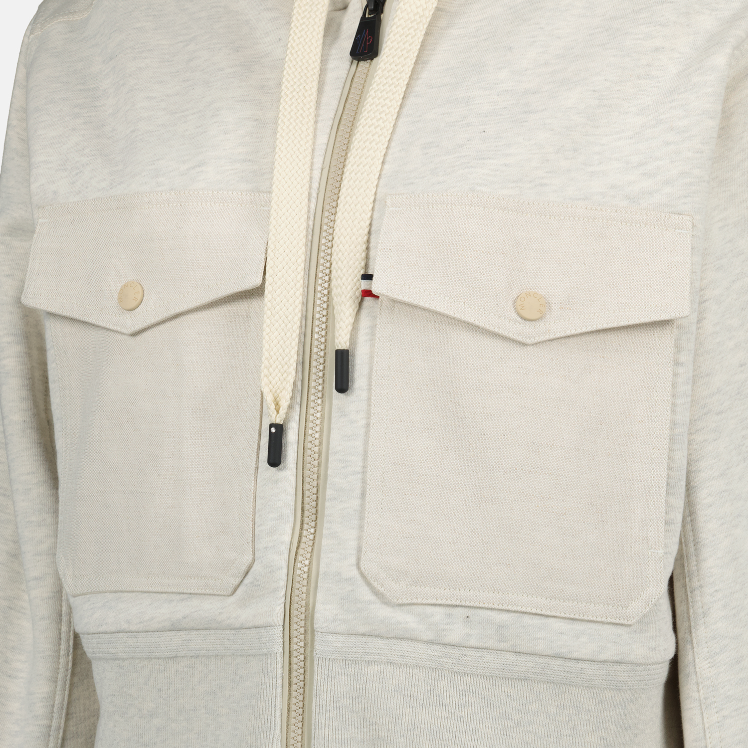 Zipped Cotton Sweatshirt