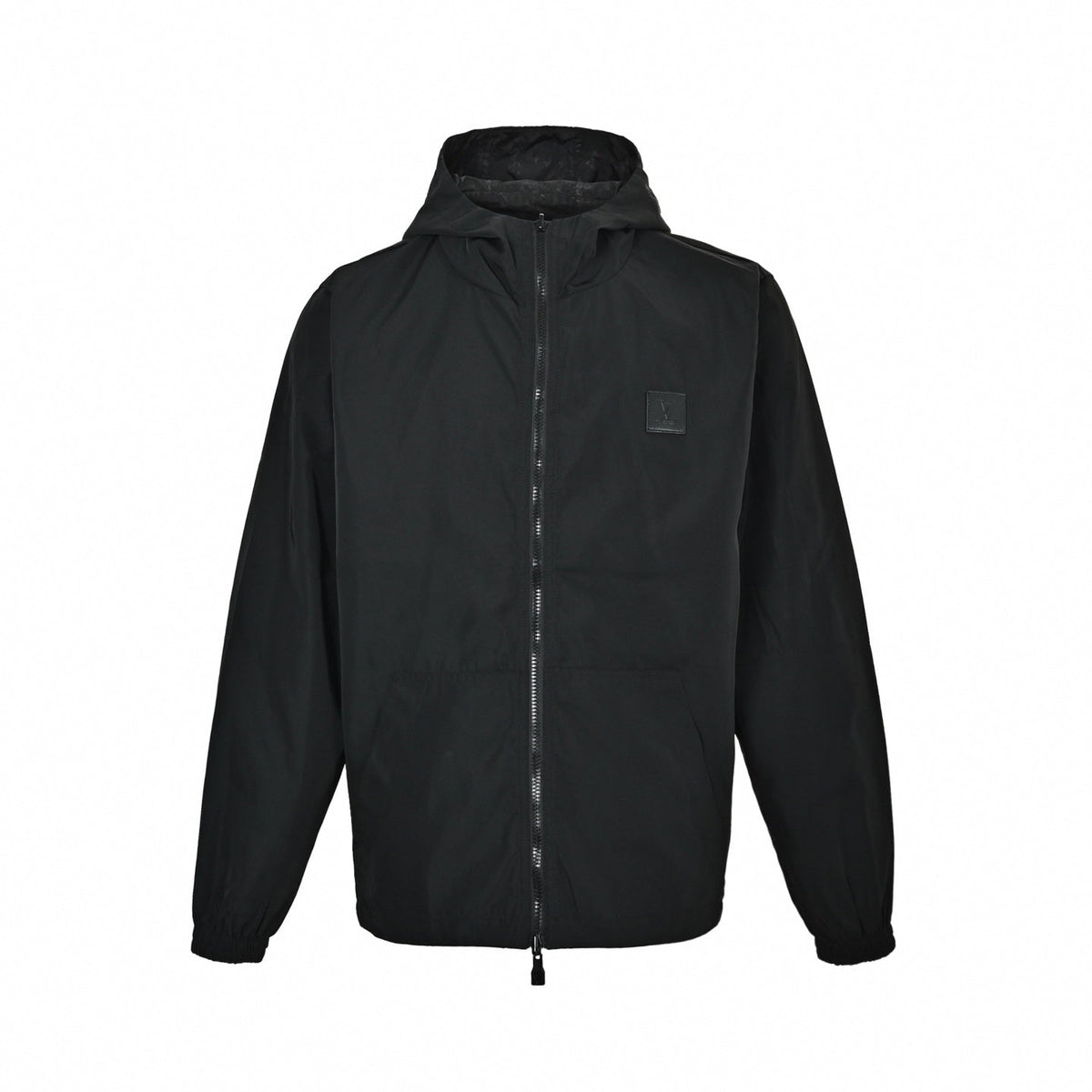 Reversible Shadow Monogram Windbreaker Black