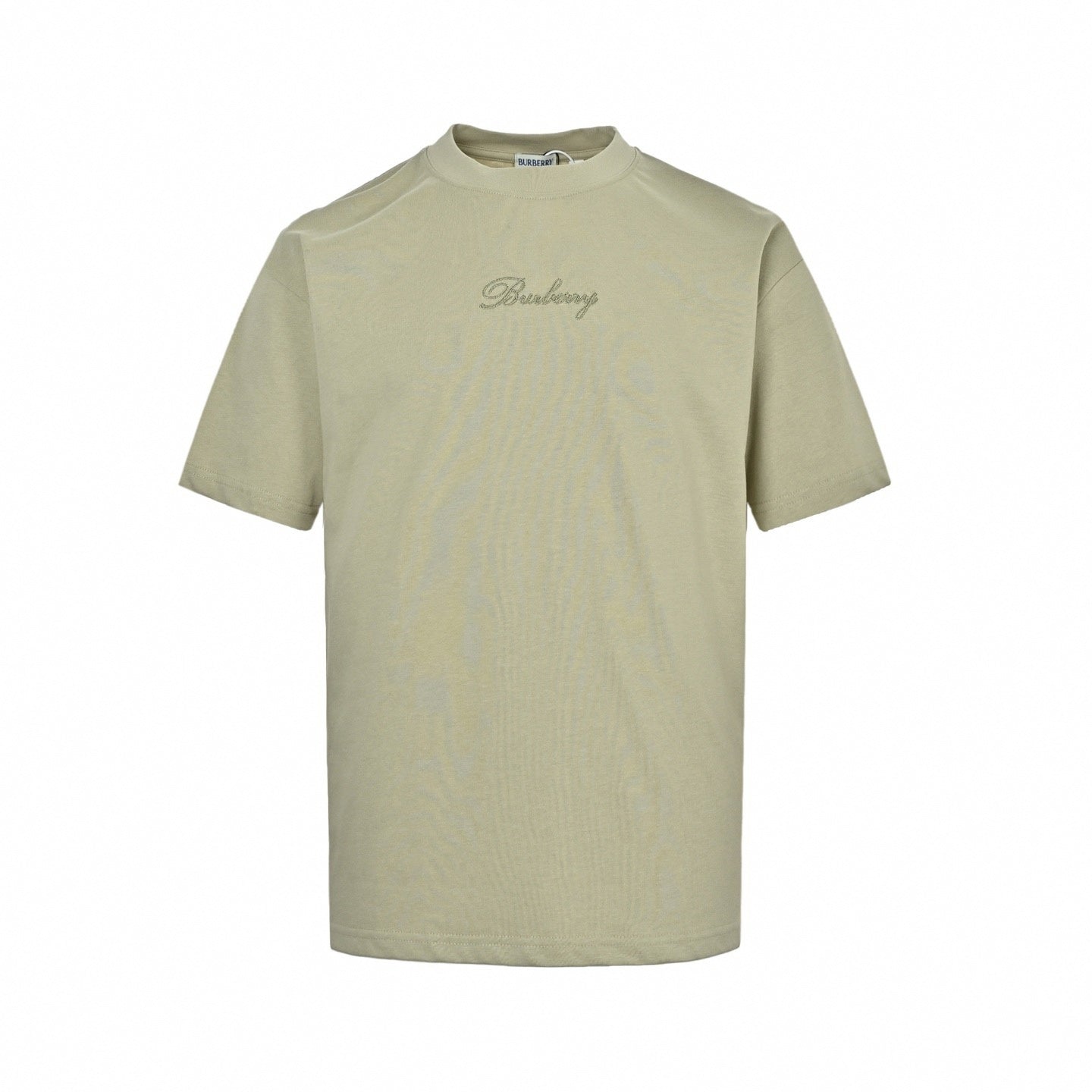 Check Script T-Shirt - Khaki